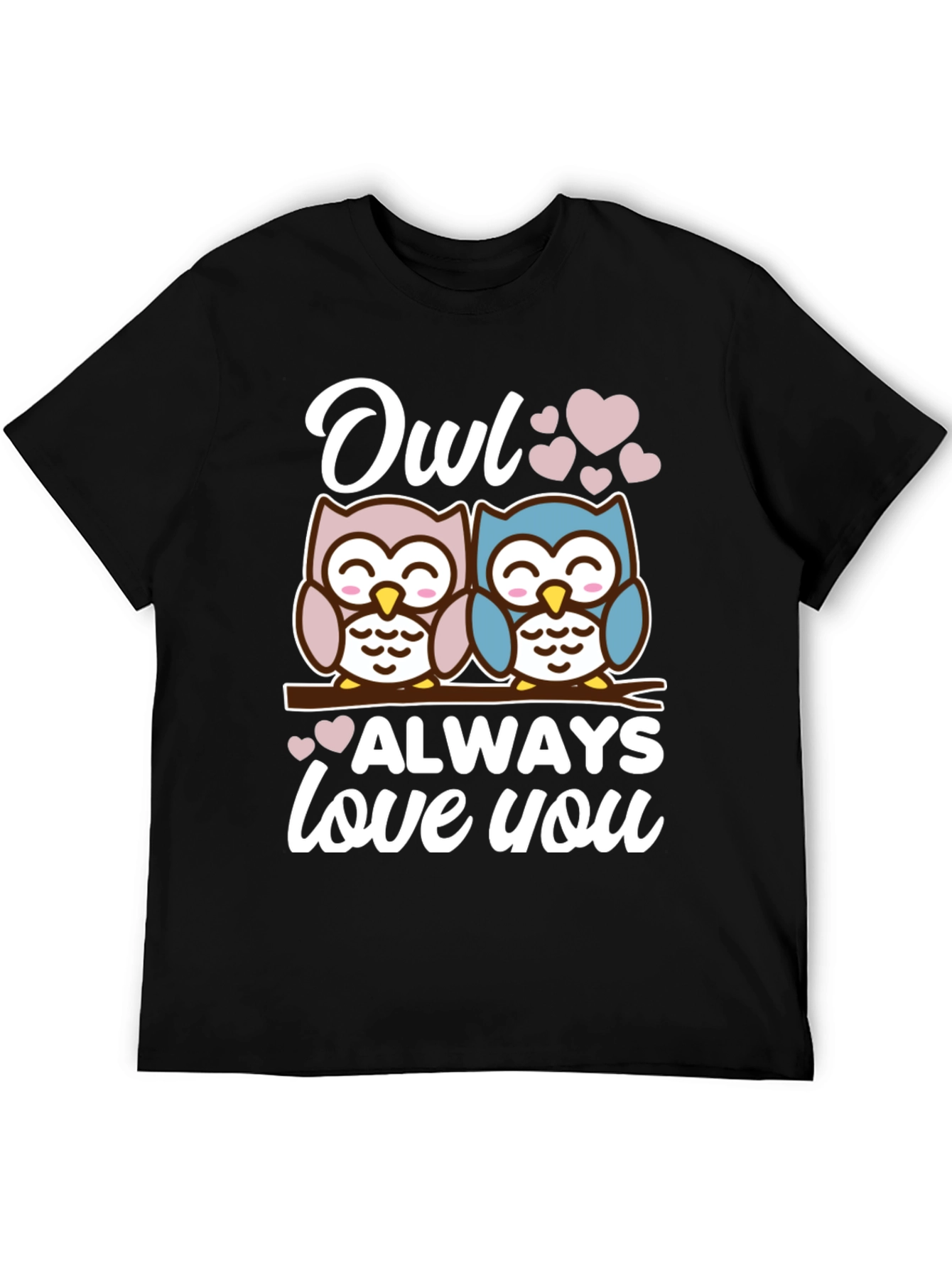 Camiseta Negra Owl Always Love You