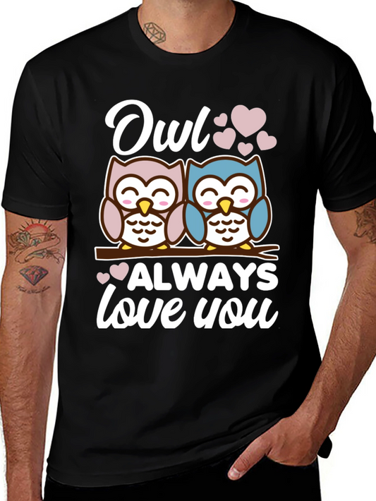Camiseta Negra Owl Always Love You
