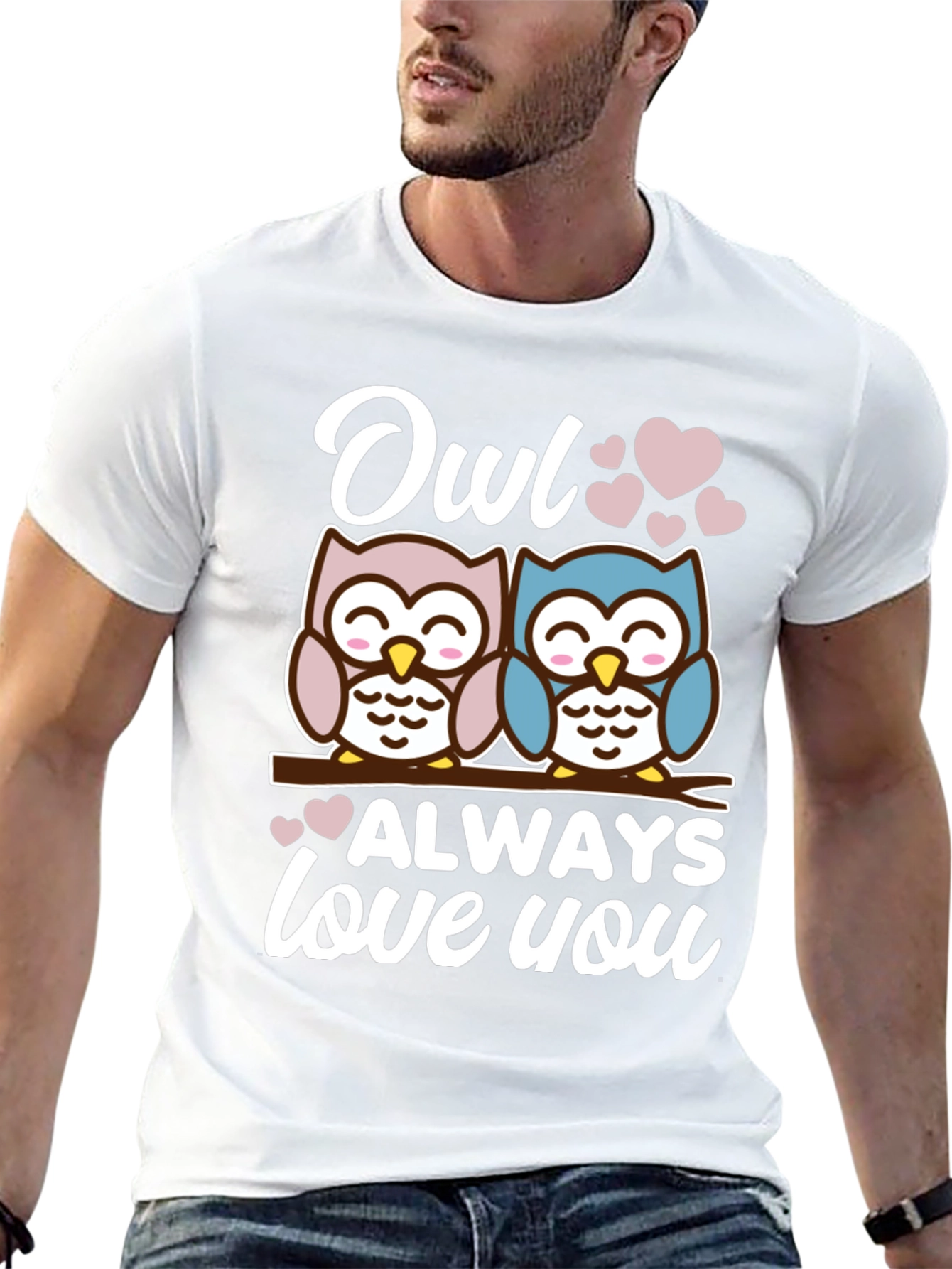 Camiseta Negra Owl Always Love You