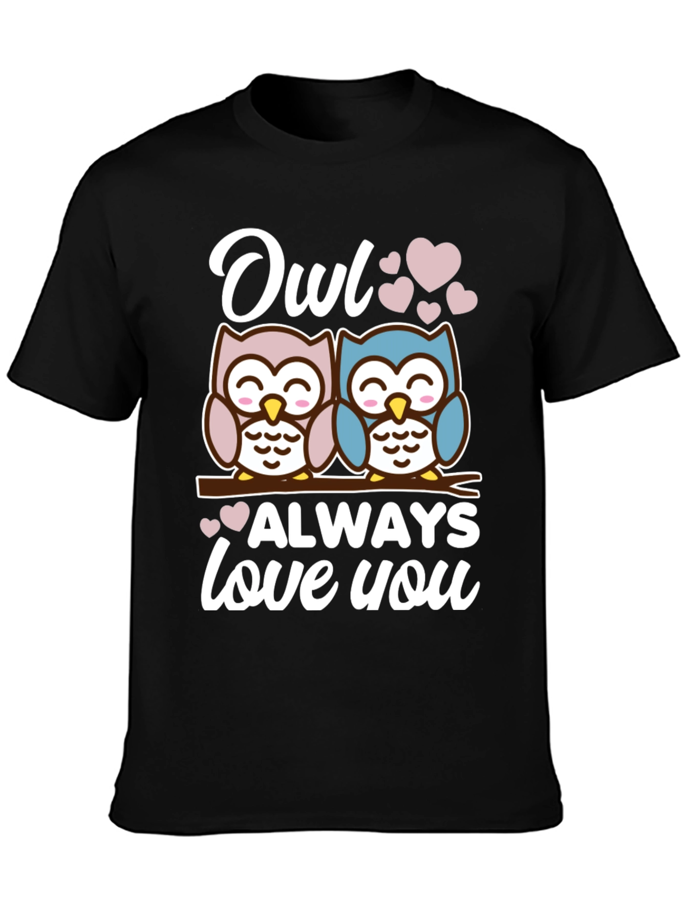 Camiseta Negra Owl Always Love You