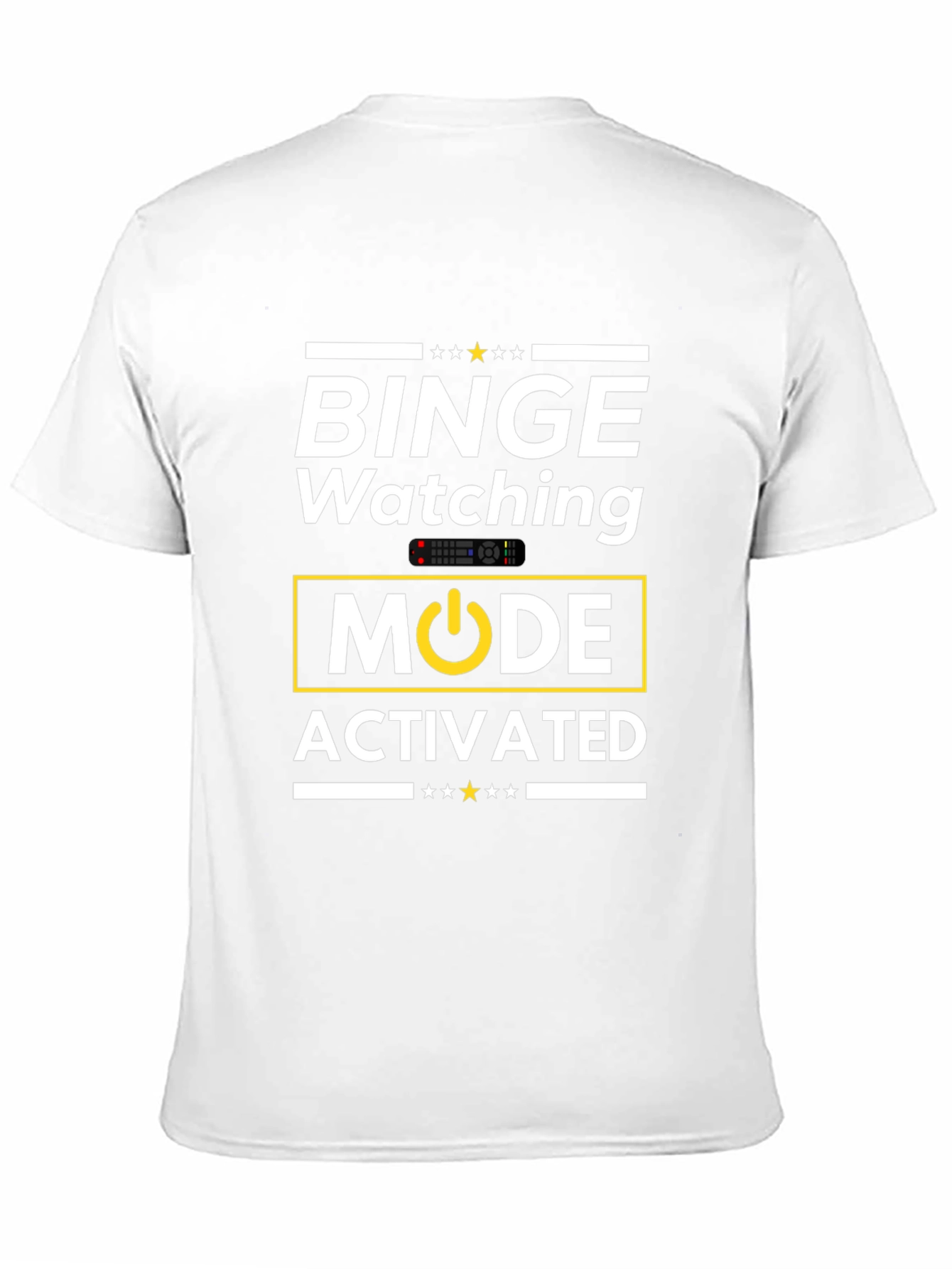 Camiseta Negra Binge Watching Mode Activated