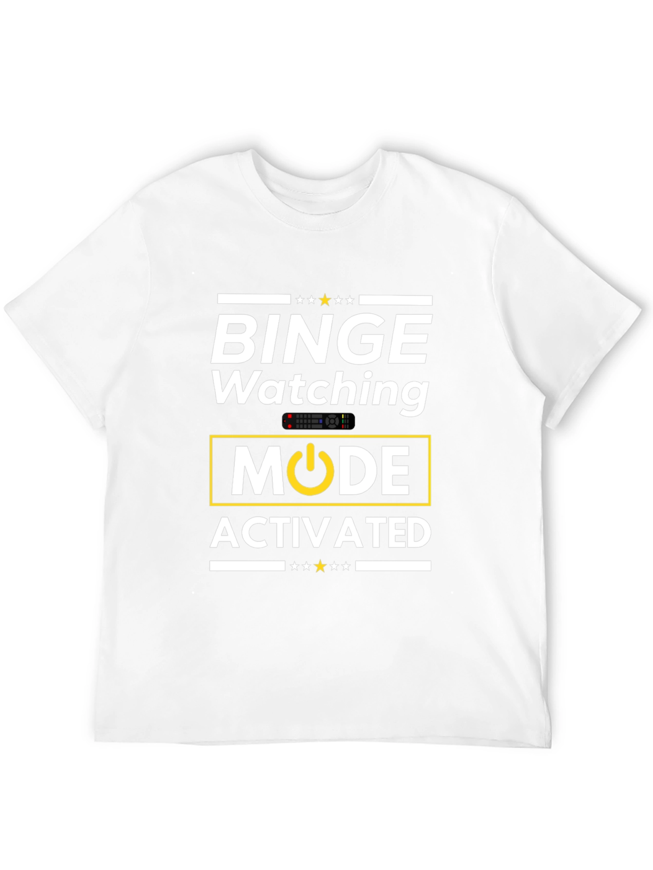 Camiseta Negra Binge Watching Mode Activated