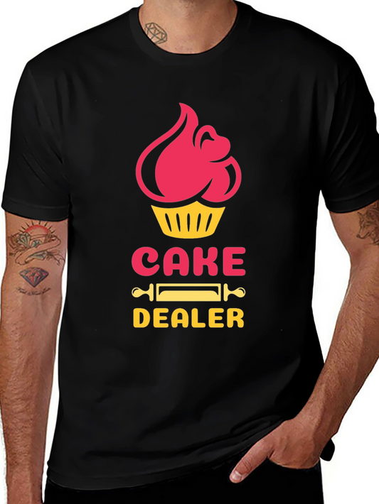 Camiseta Negra Cake Dealer - Para Amantes de la Repostería