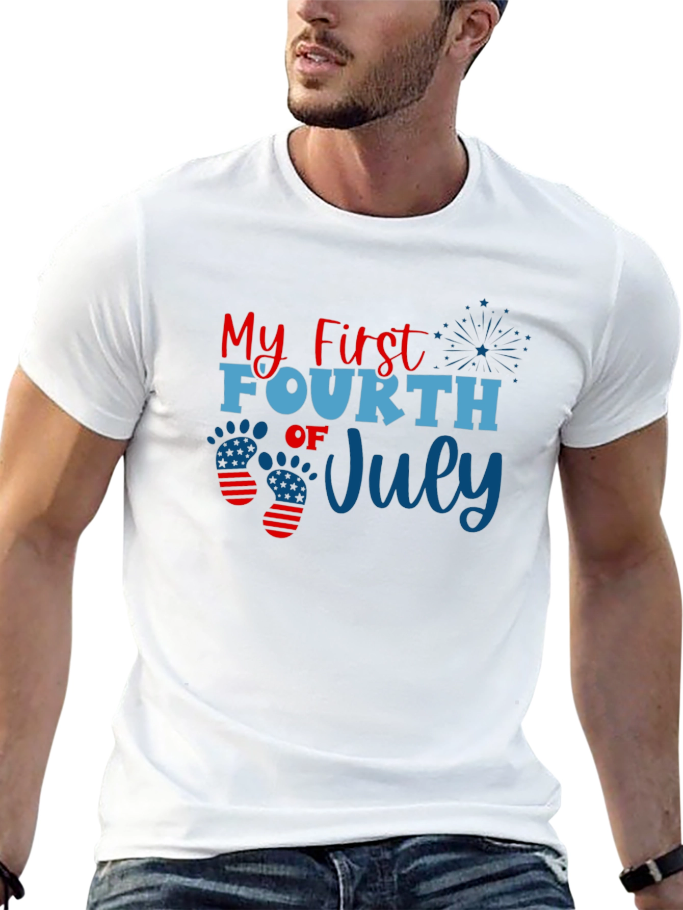 Camiseta Negra Mi Primer 4 de Julio