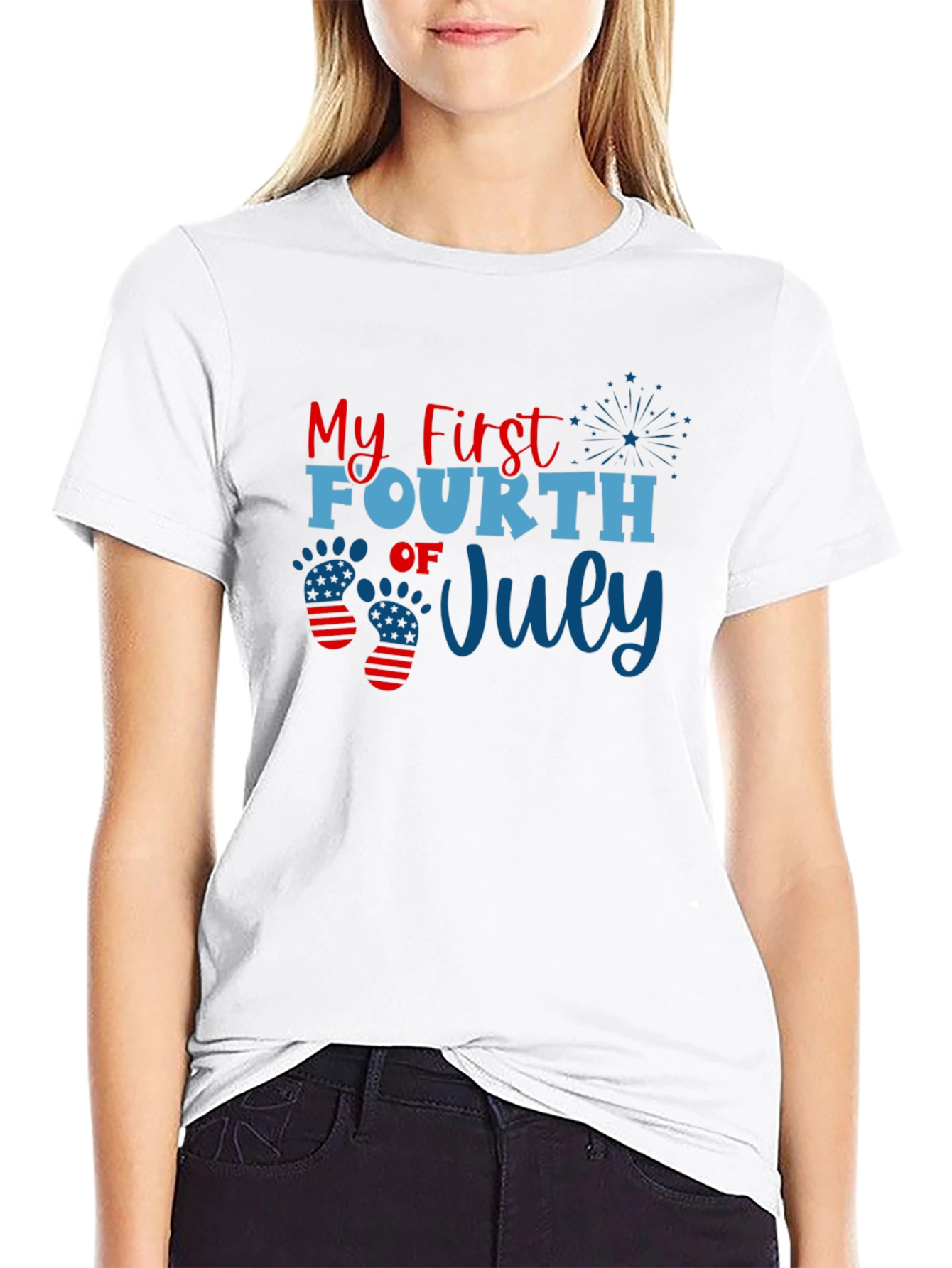 Camiseta Negra Mi Primer 4 de Julio