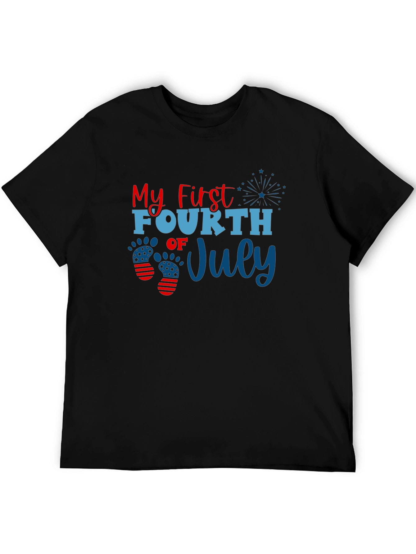Camiseta Negra Mi Primer 4 de Julio