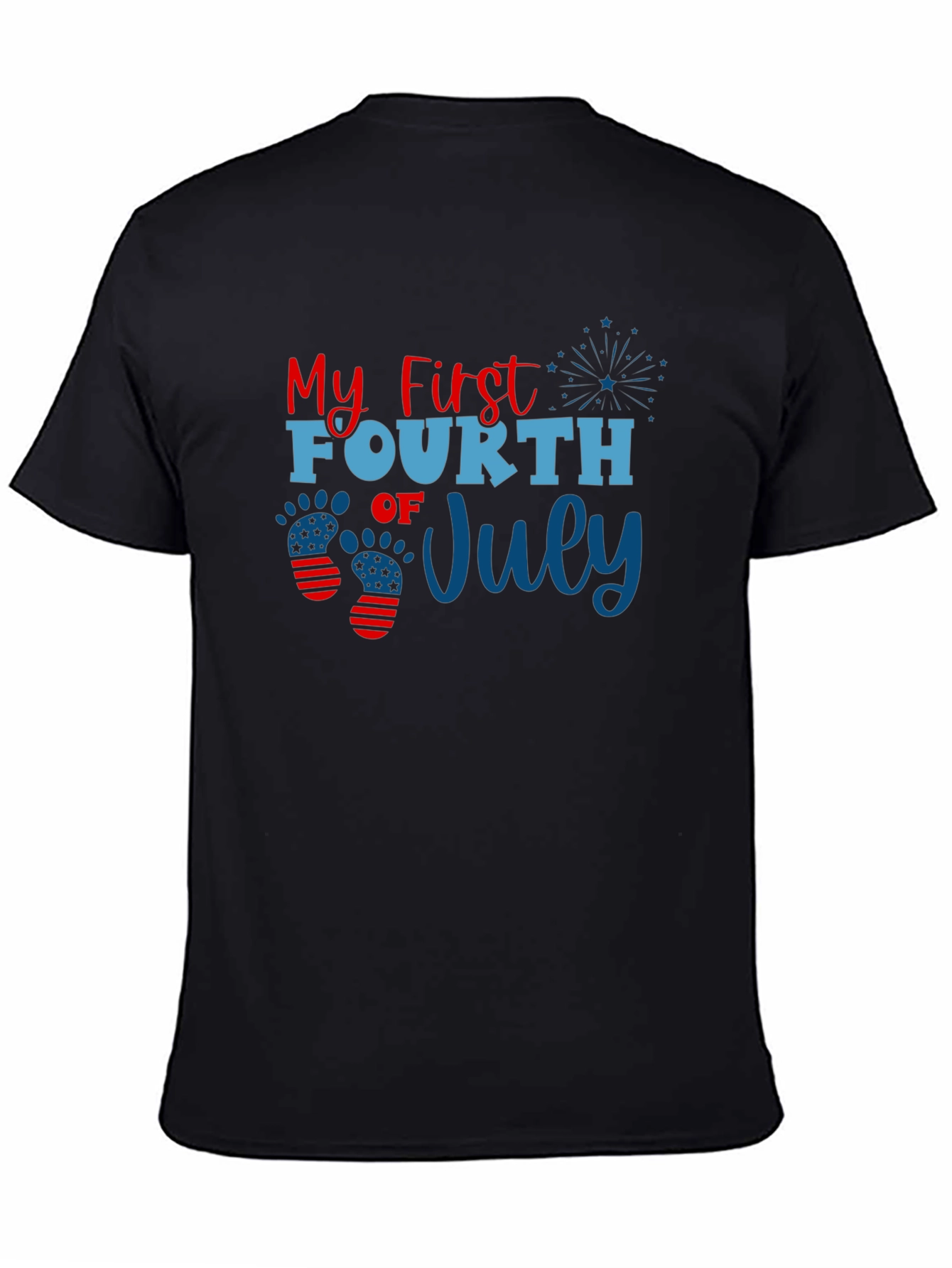 Camiseta Negra Mi Primer 4 de Julio