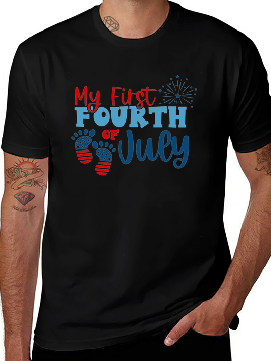 Camiseta Negra Mi Primer 4 de Julio