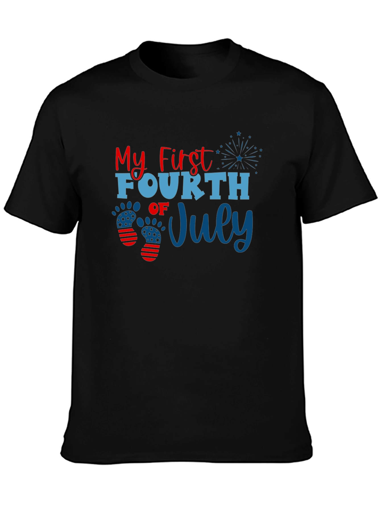 Camiseta Negra Mi Primer 4 de Julio
