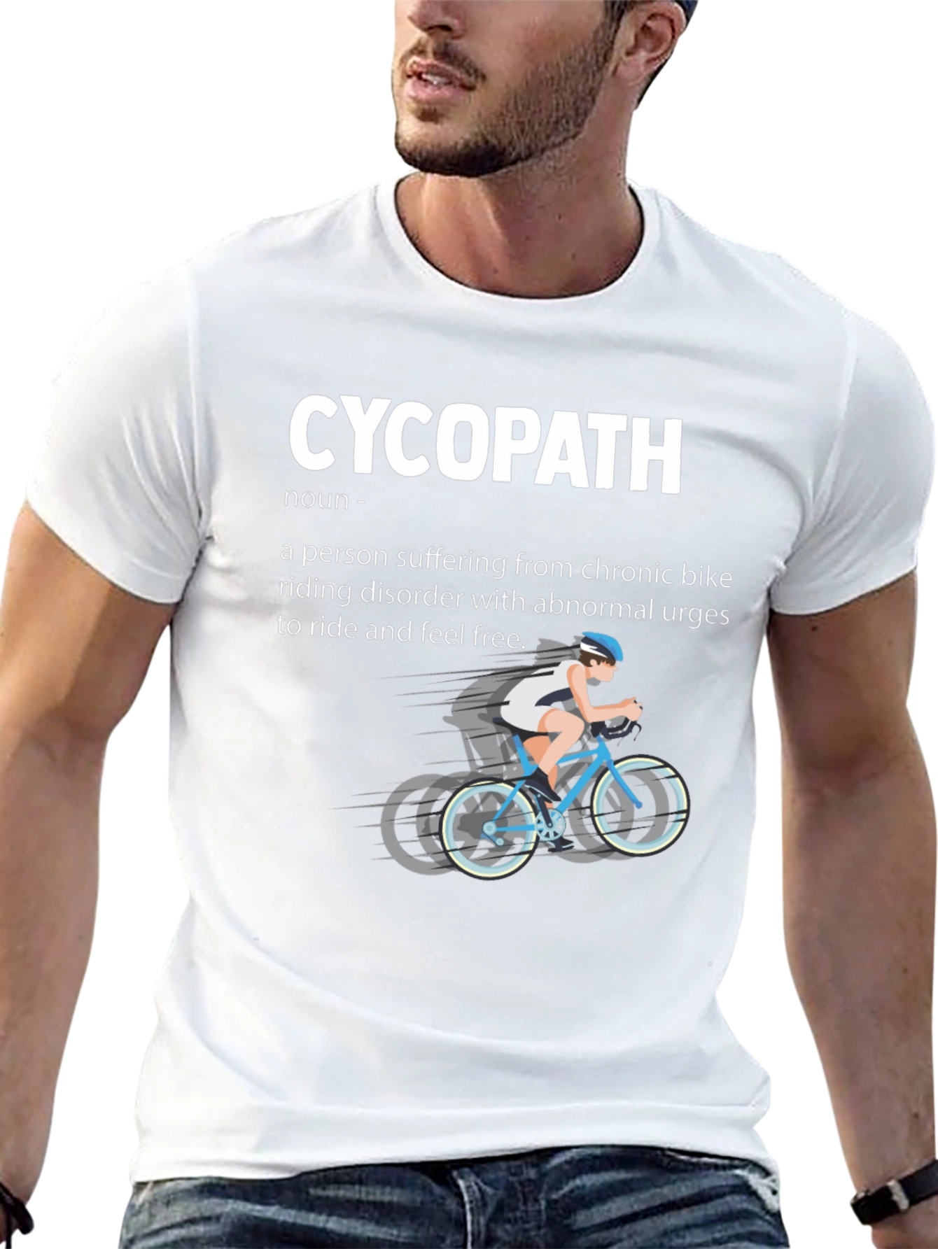 Camiseta Negra Cycopath para Amantes del Ciclismo
