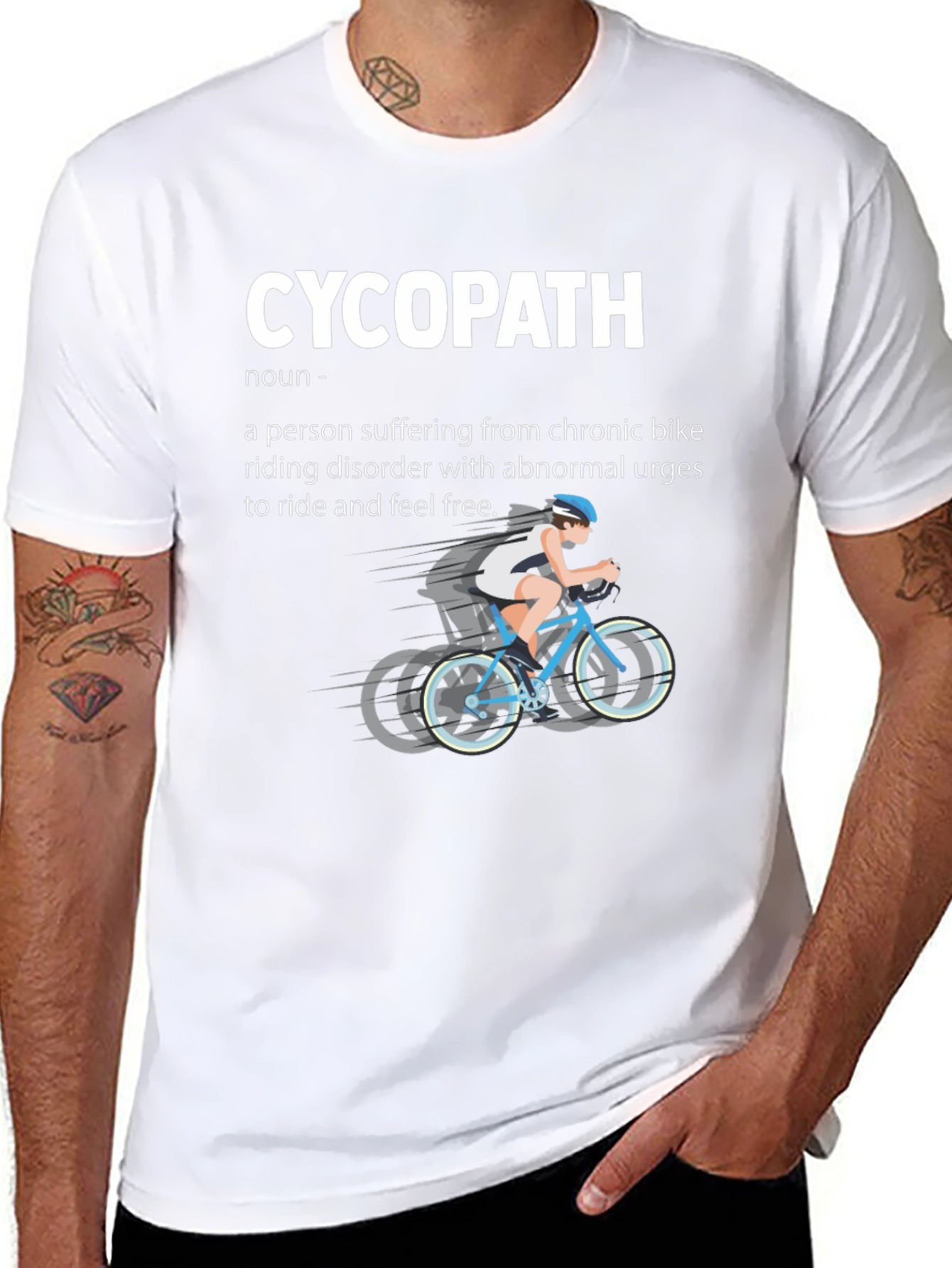 Camiseta Negra Cycopath para Amantes del Ciclismo