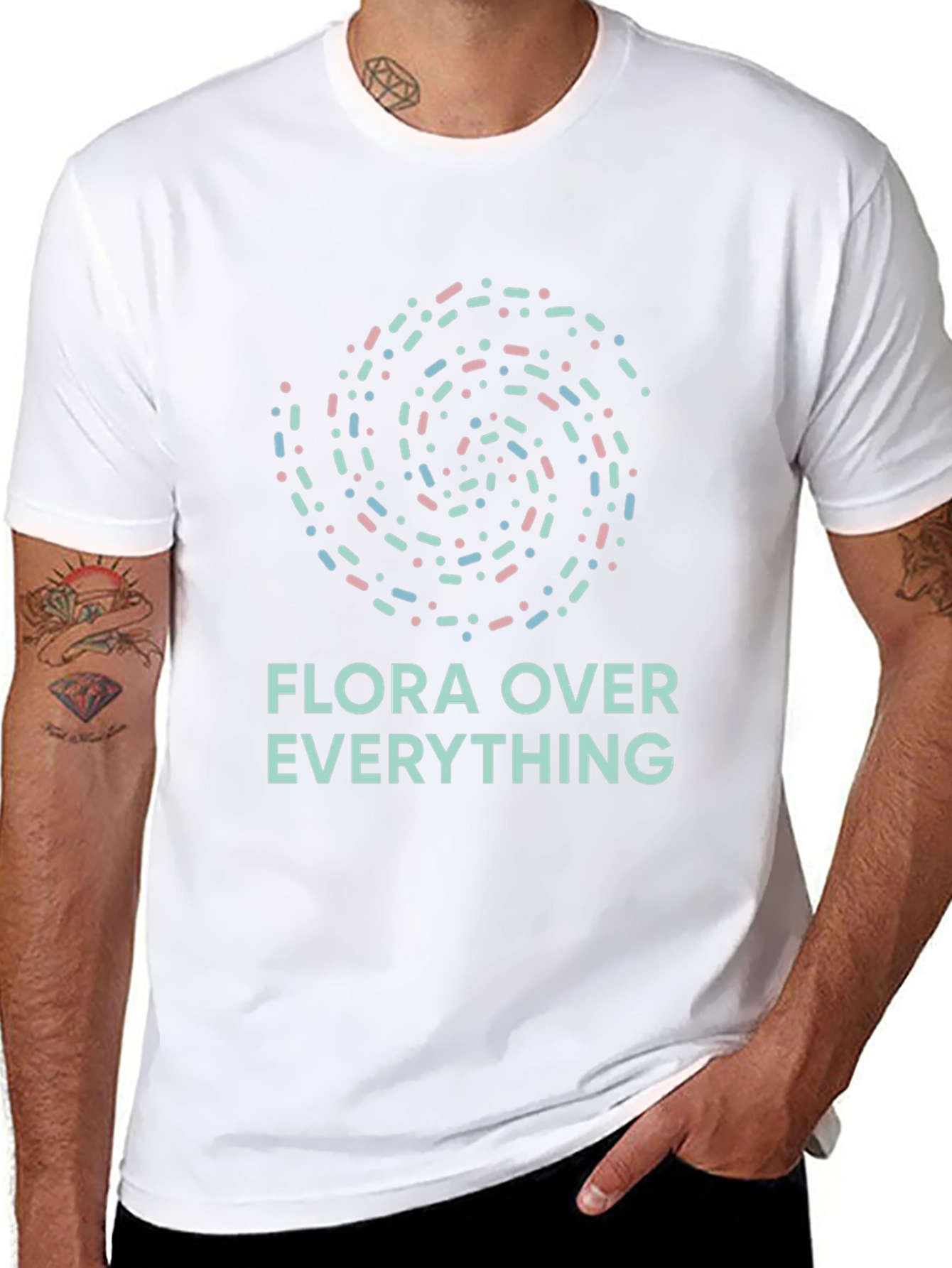 Camiseta Negra Flora Over Everything