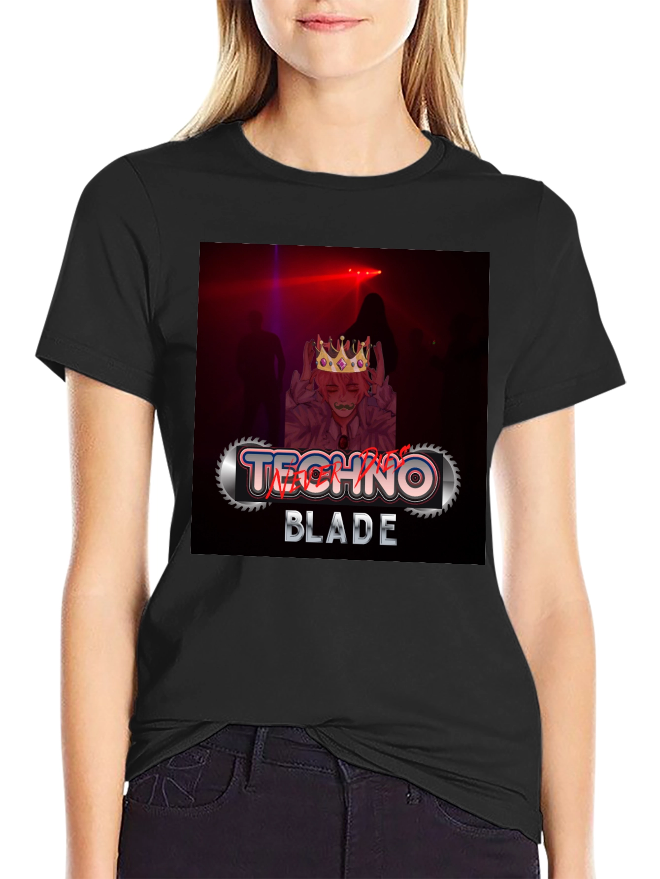 Camiseta Negra Techno Blade