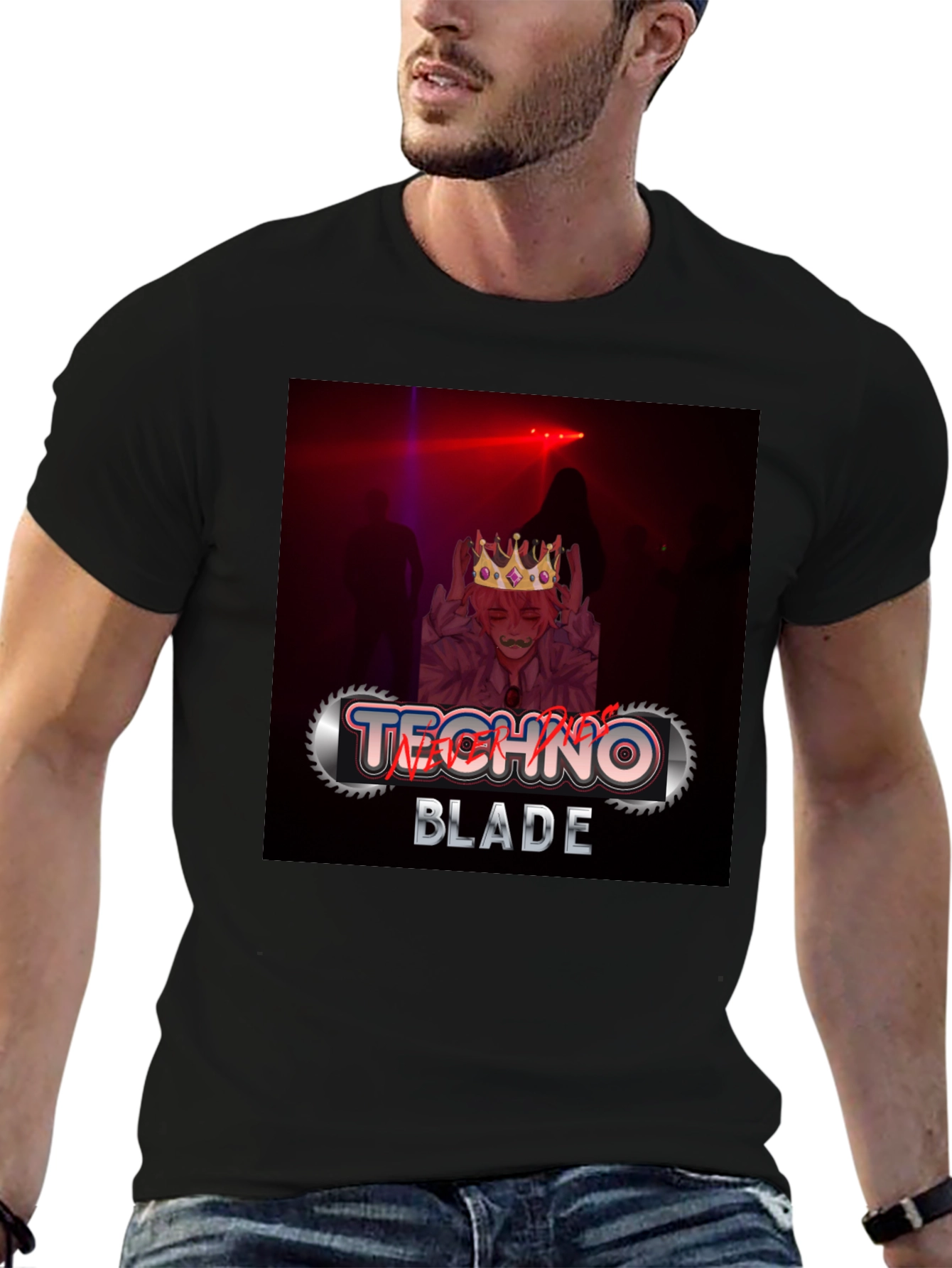 Camiseta Negra Techno Blade