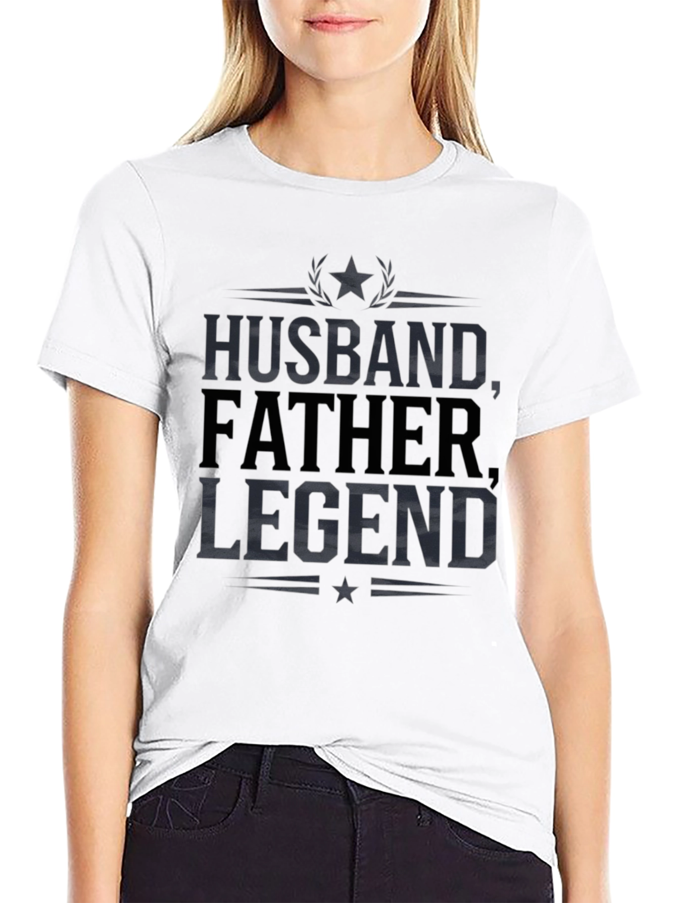 Camiseta Hombre: Esposo Padre Leyenda - Diseño Original