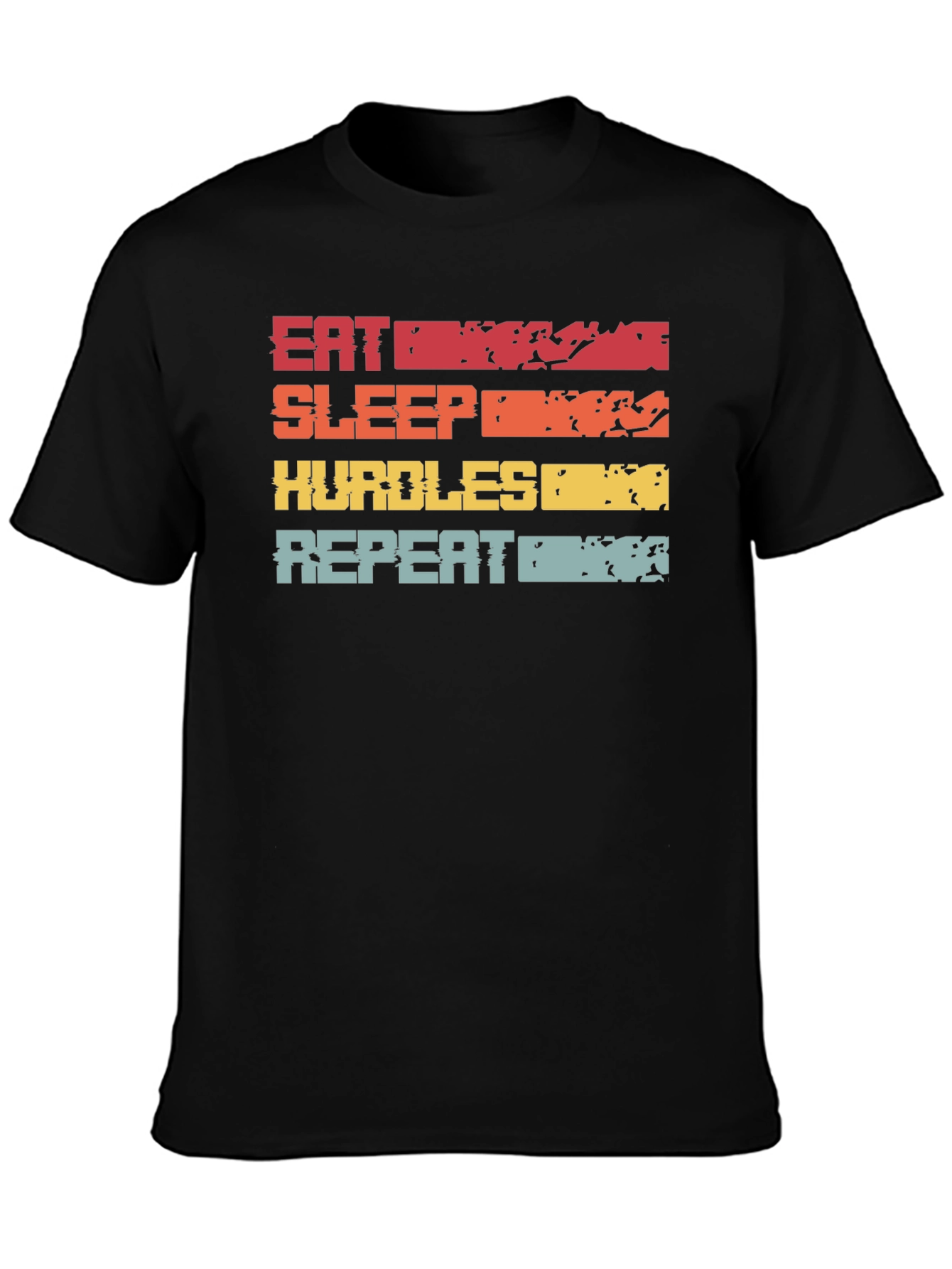 Camiseta Deportiva Eat Sleep Hurdles Repeat
