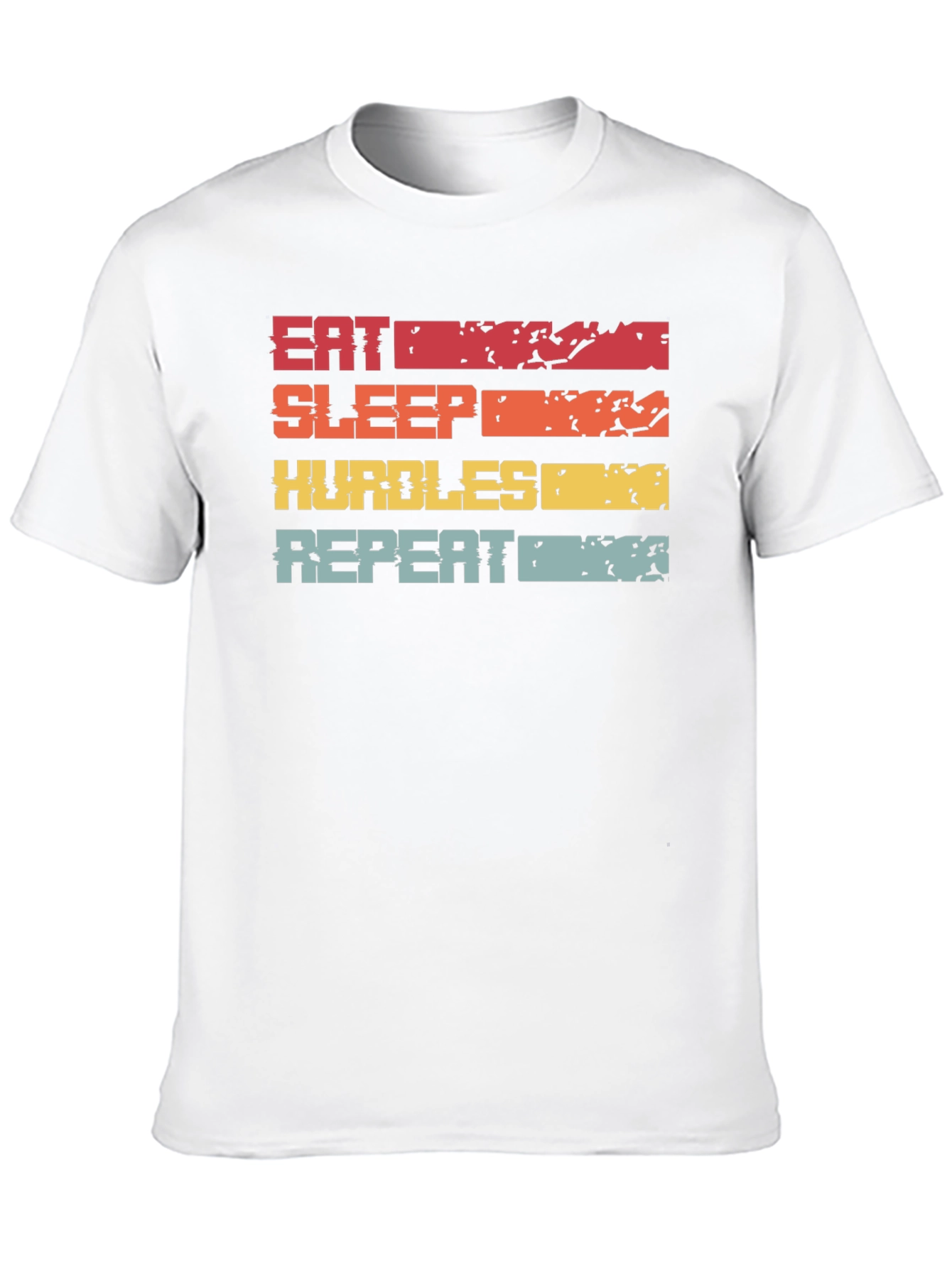 Camiseta Deportiva Eat Sleep Hurdles Repeat