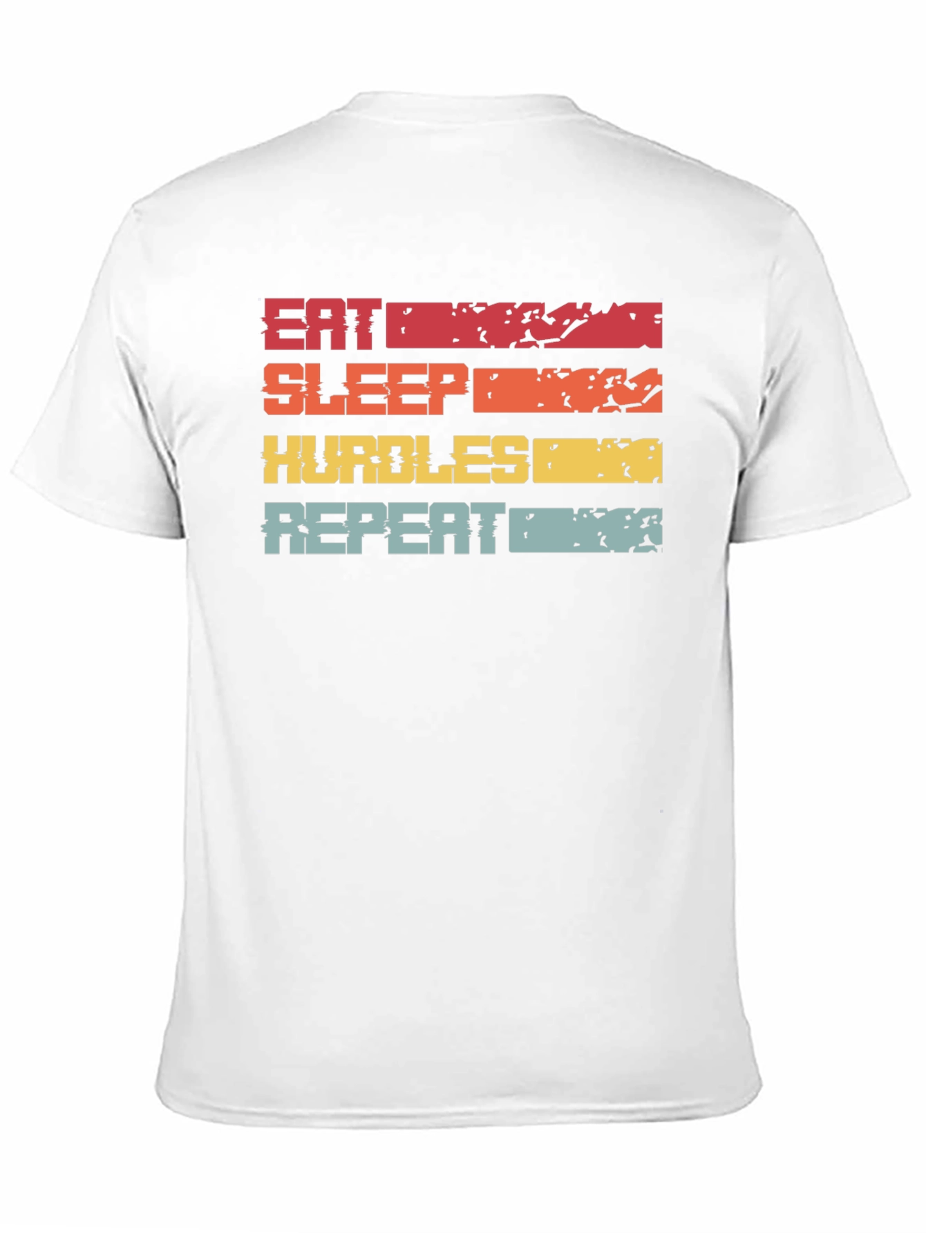 Camiseta Deportiva Eat Sleep Hurdles Repeat