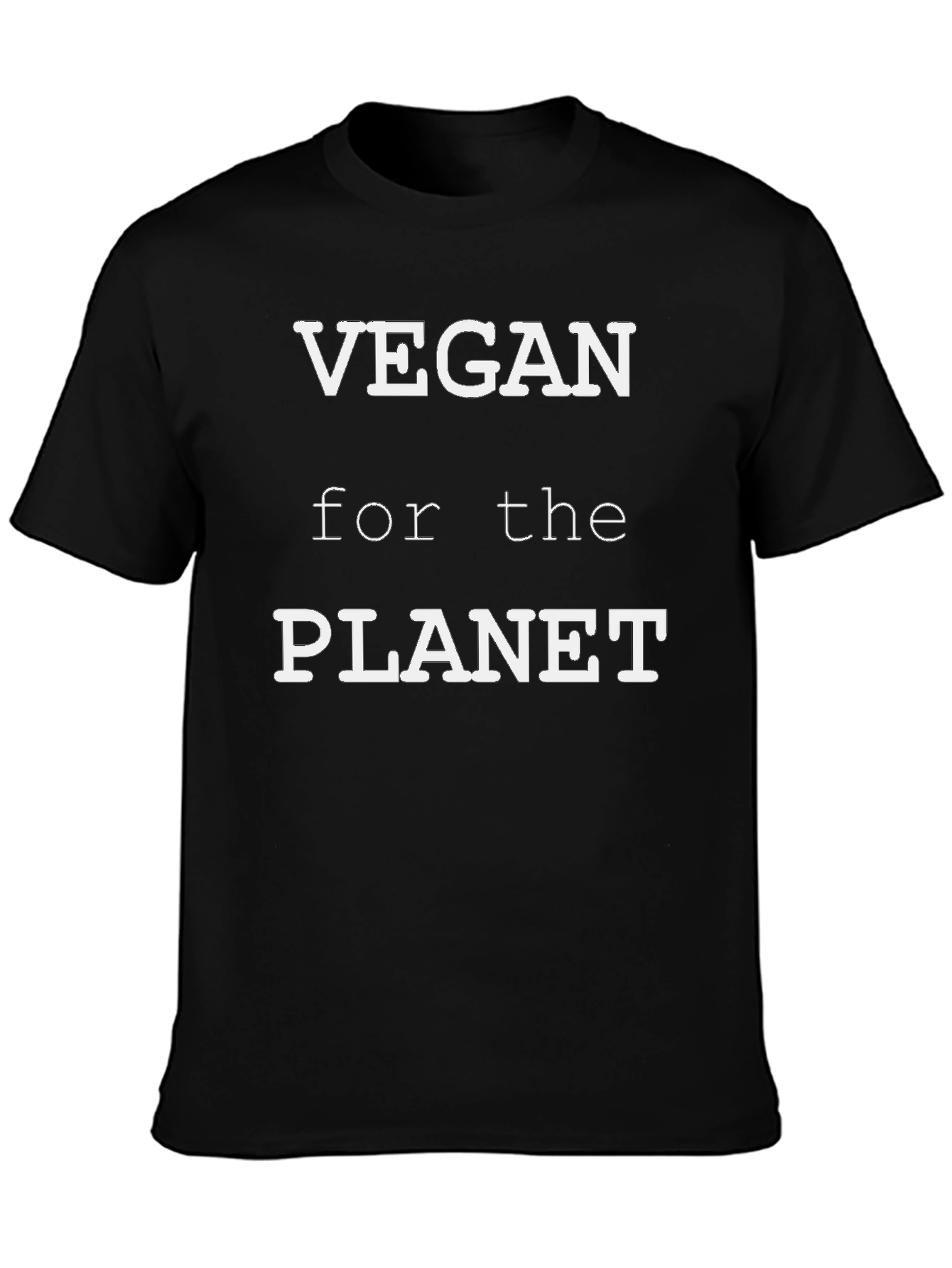 Camiseta Negra Vegana Por el Planeta