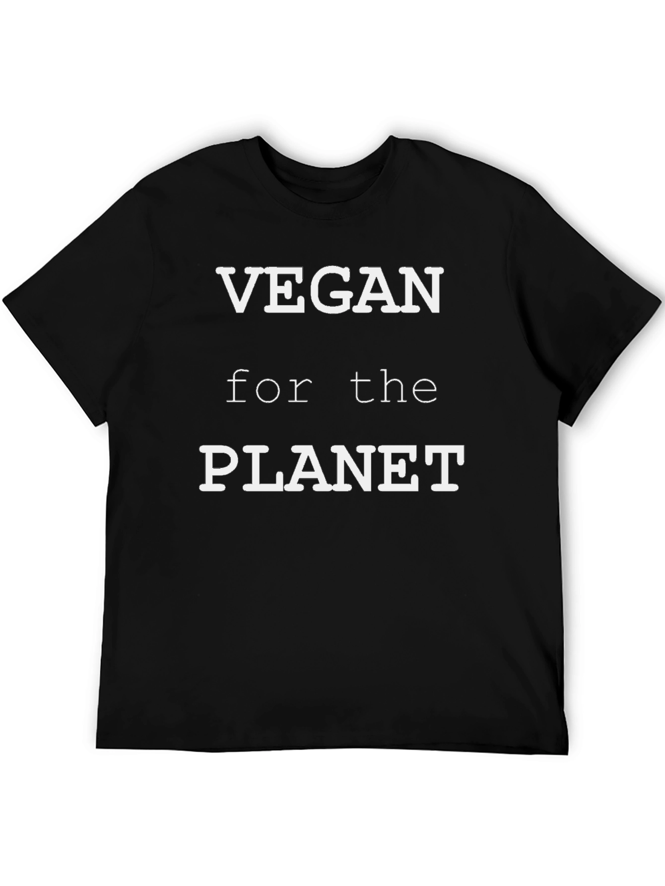 Camiseta Negra Vegana Por el Planeta
