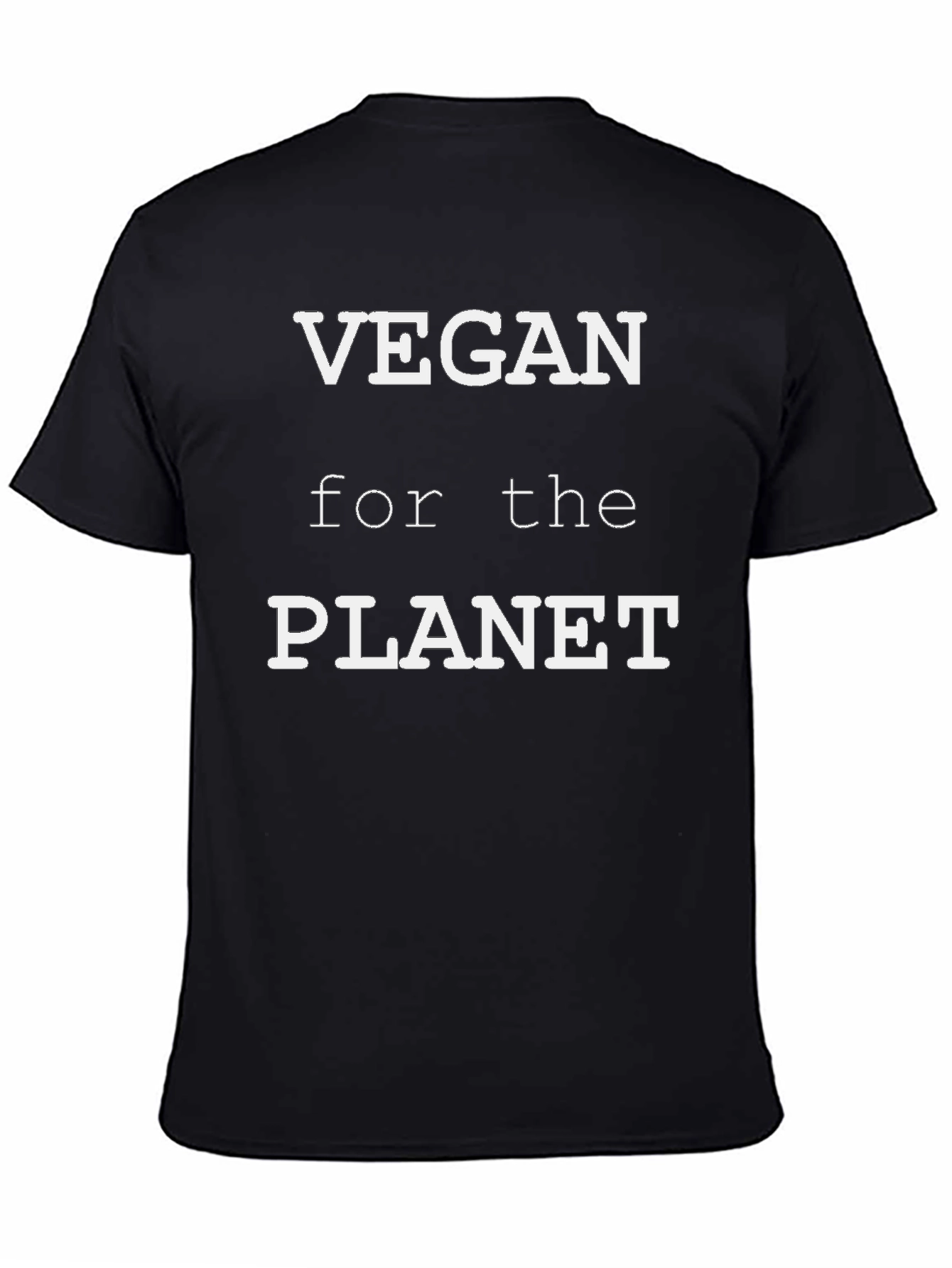 Camiseta Negra Vegana Por el Planeta
