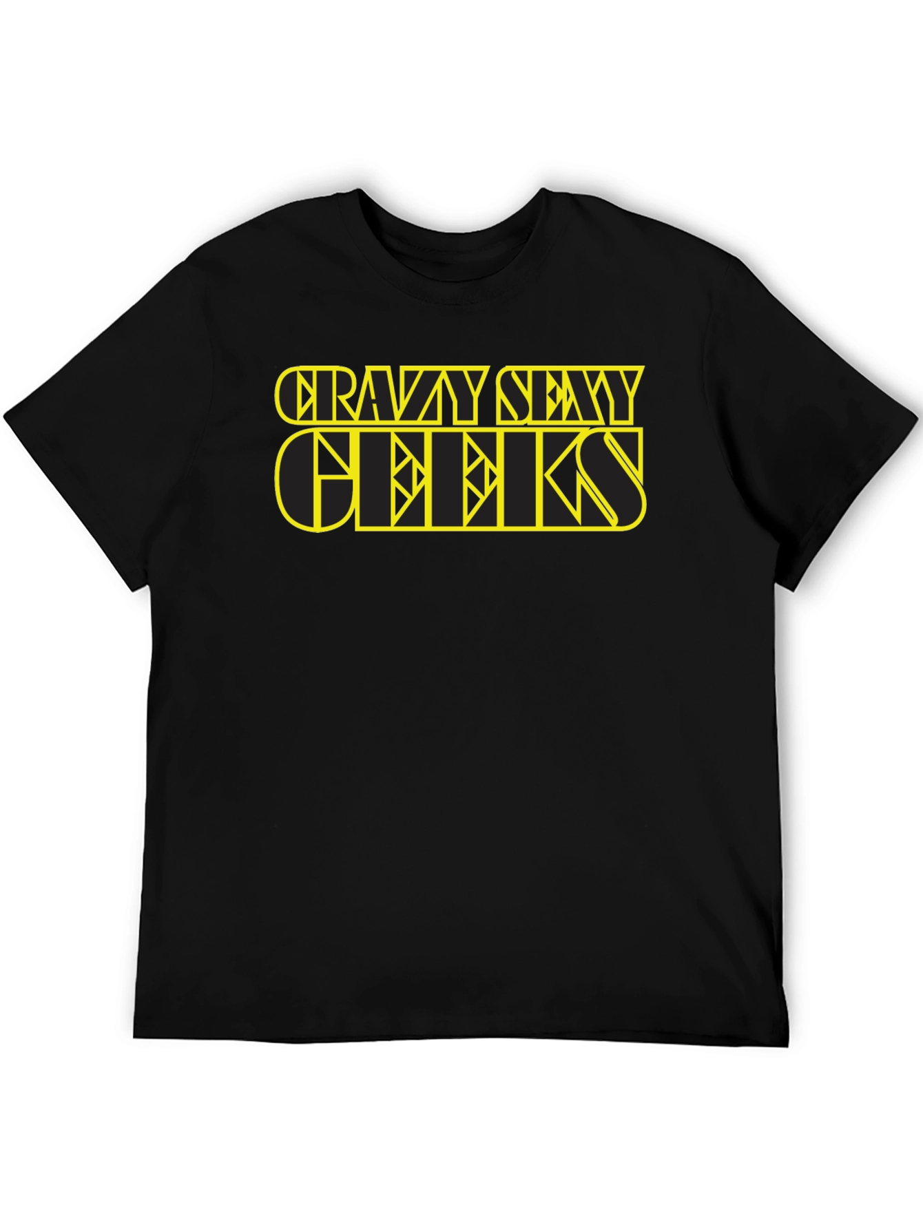 Camiseta Negra Crazy Sexy Geeks - Estilo Único