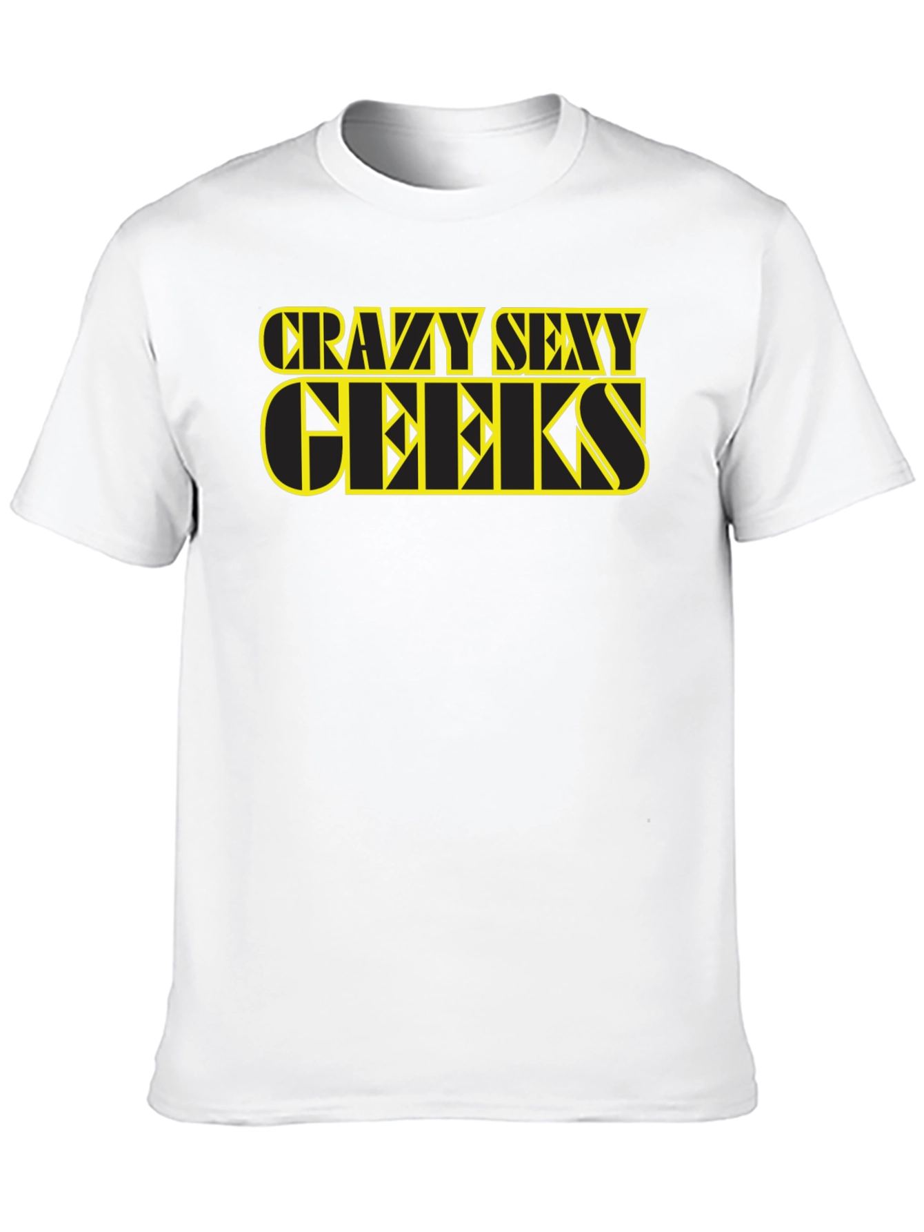 Camiseta Negra Crazy Sexy Geeks - Estilo Único