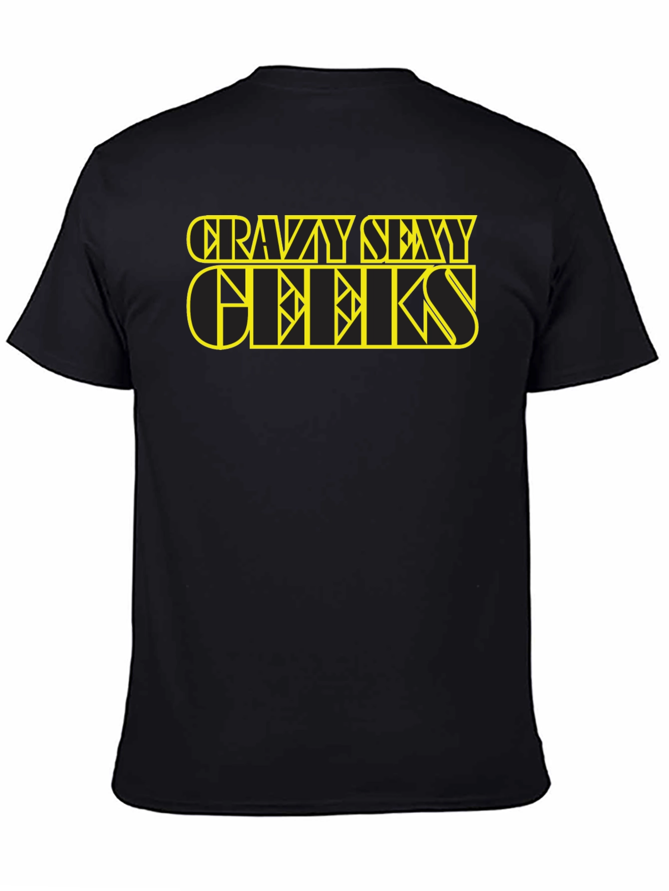 Camiseta Negra Crazy Sexy Geeks - Estilo Único