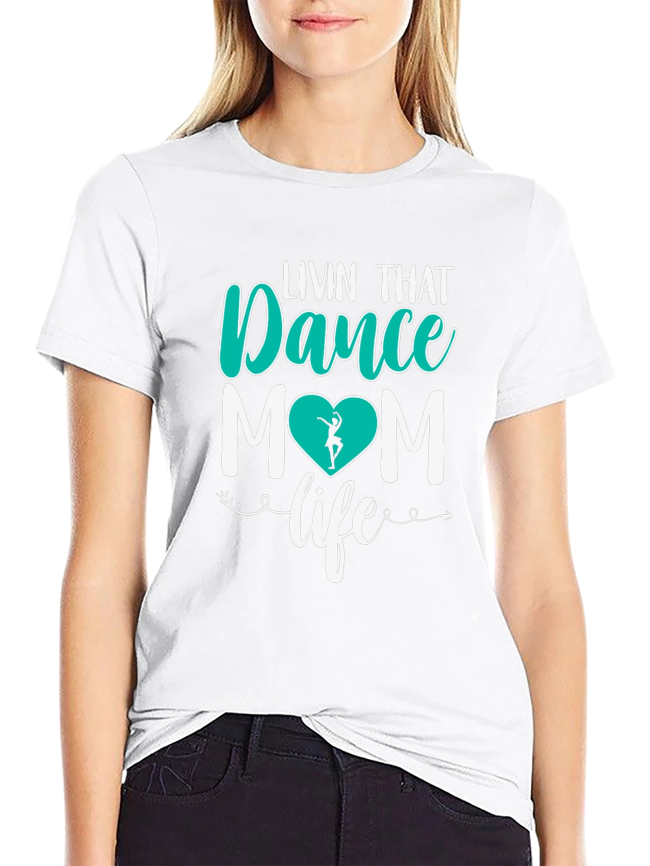 Camiseta Negra Dance Mom Life para Hombre