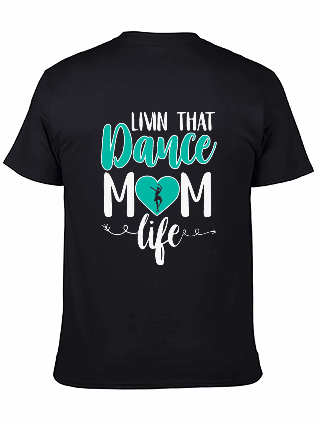 Camiseta Negra Dance Mom Life para Hombre