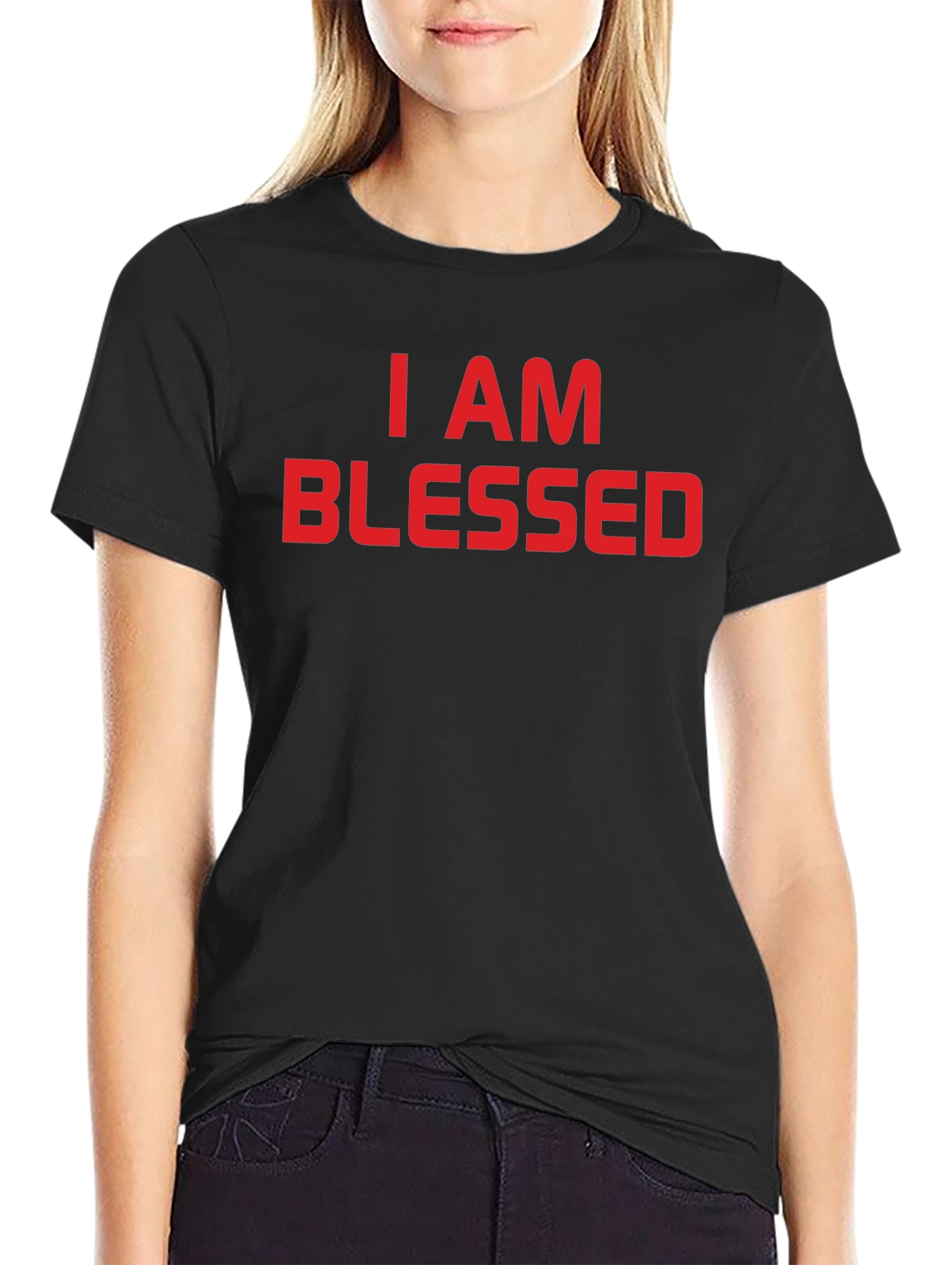 Camiseta Negra: I AM BLESSED