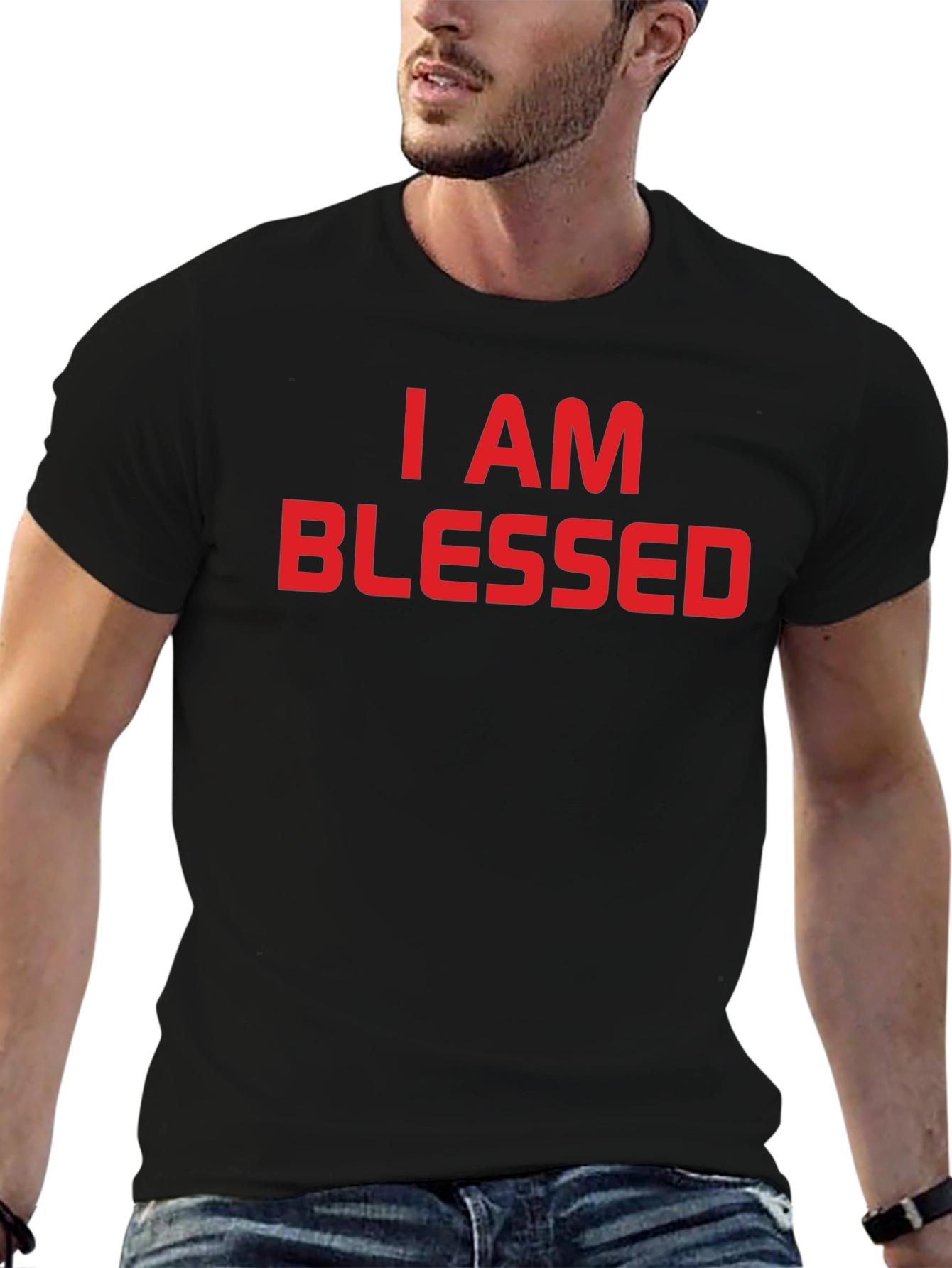 Camiseta Negra: I AM BLESSED