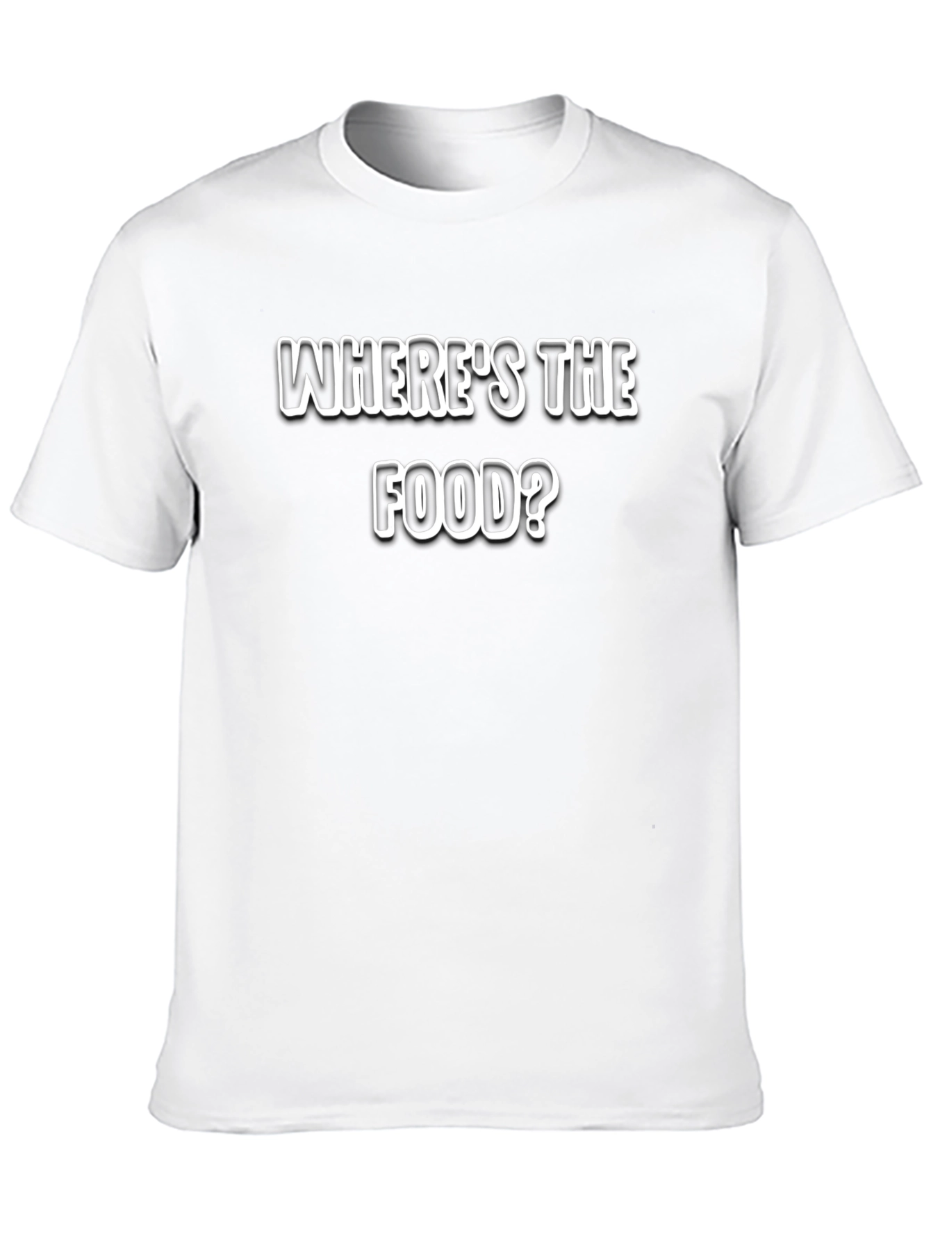 Camiseta Negra ¿Dónde está la comida?