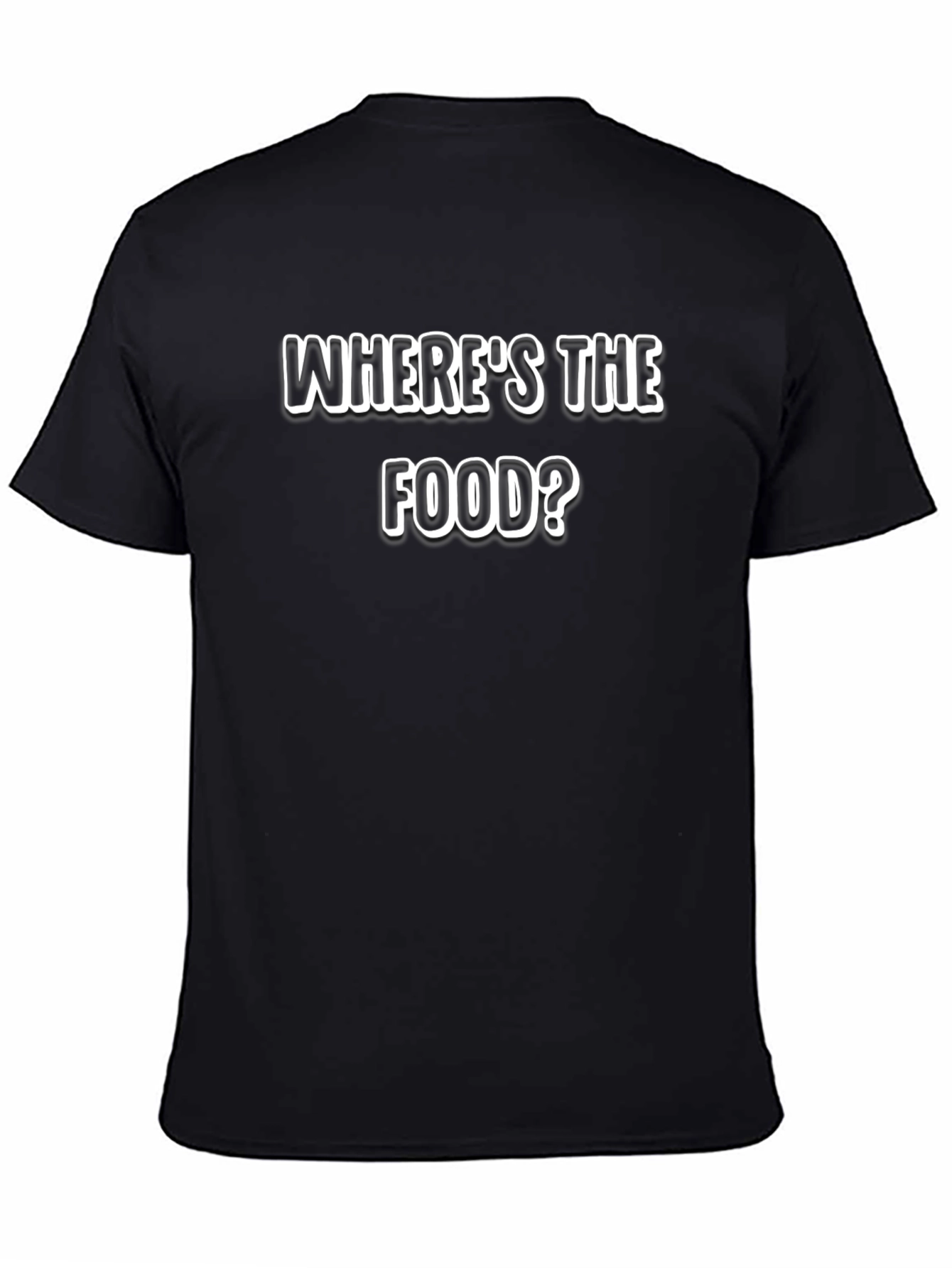 Camiseta Negra ¿Dónde está la comida?