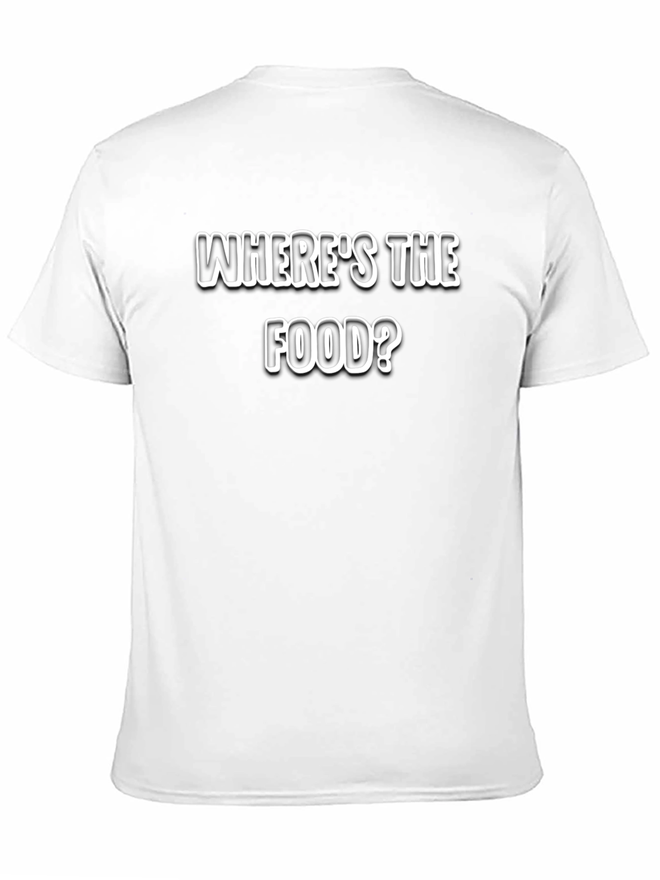 Camiseta Negra ¿Dónde está la comida?