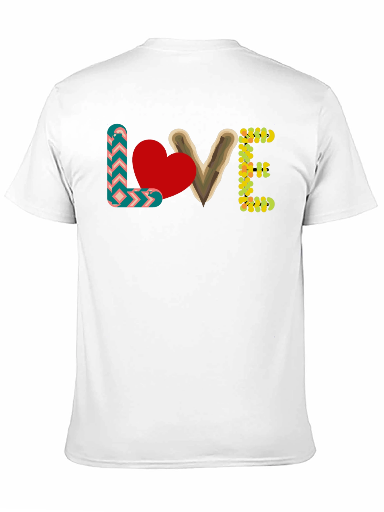 Camiseta Negra con Diseño LOVE