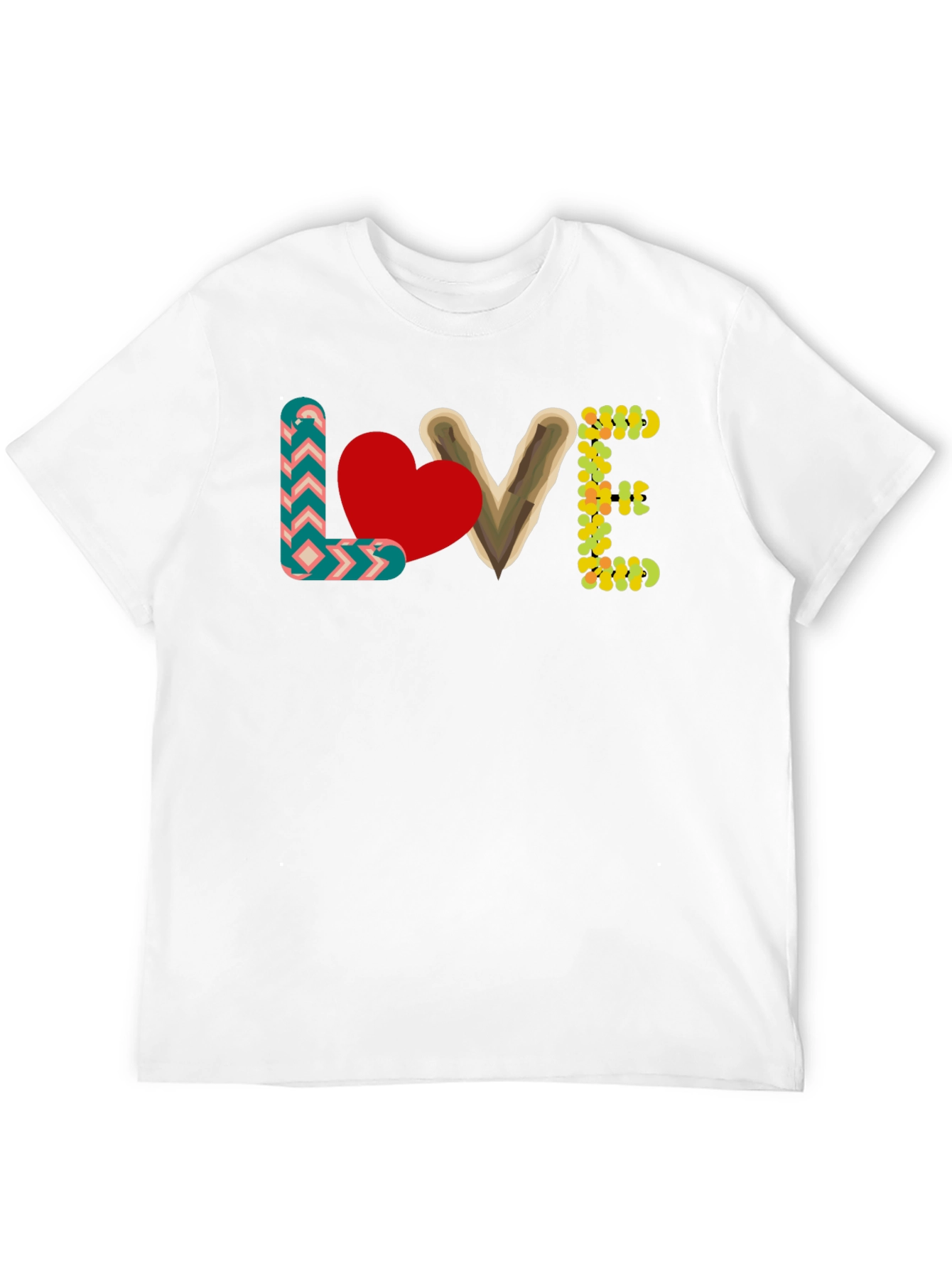 Camiseta Negra con Diseño LOVE