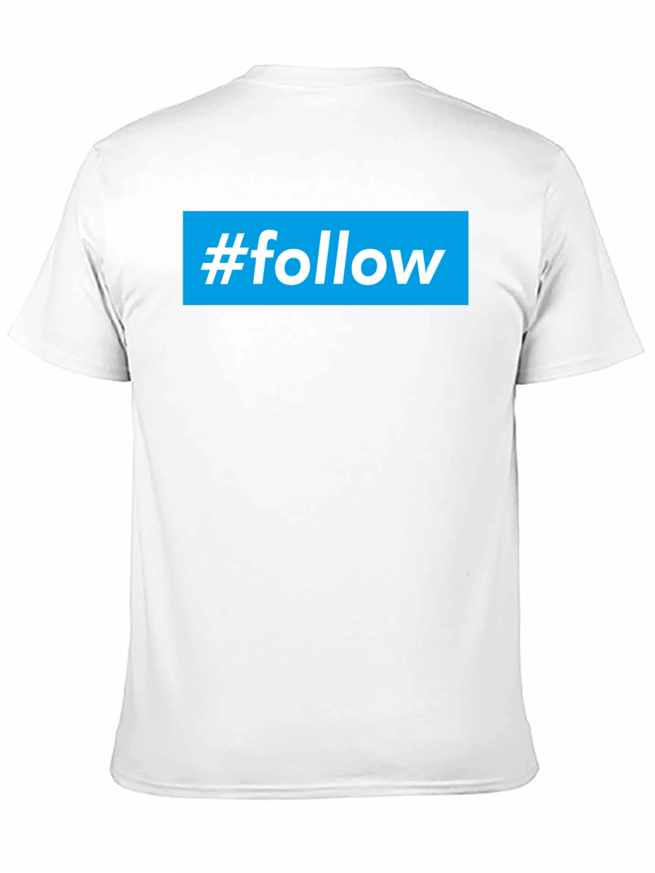 Camiseta Negra #Follow para Redes Sociales