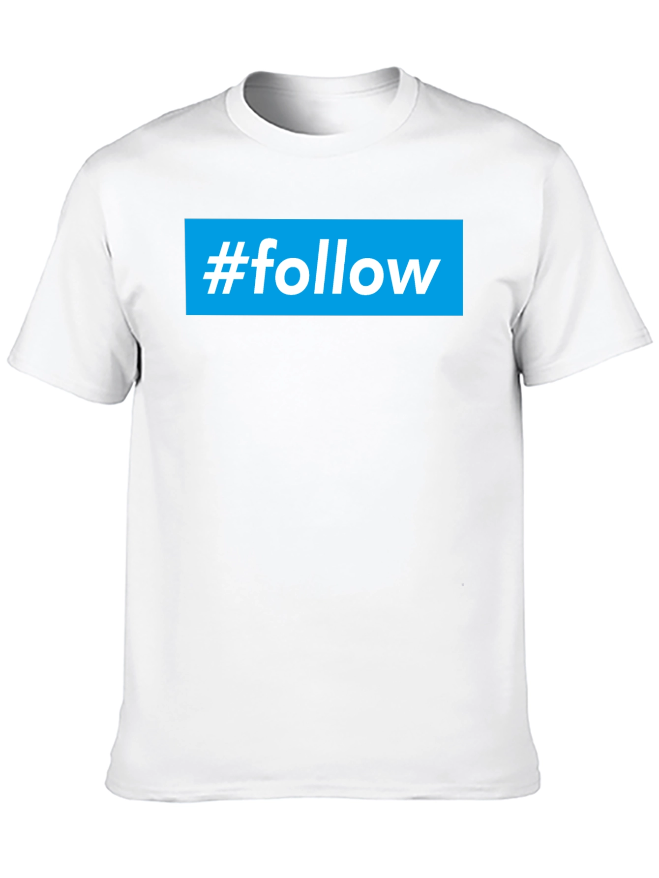 Camiseta Negra #Follow para Redes Sociales