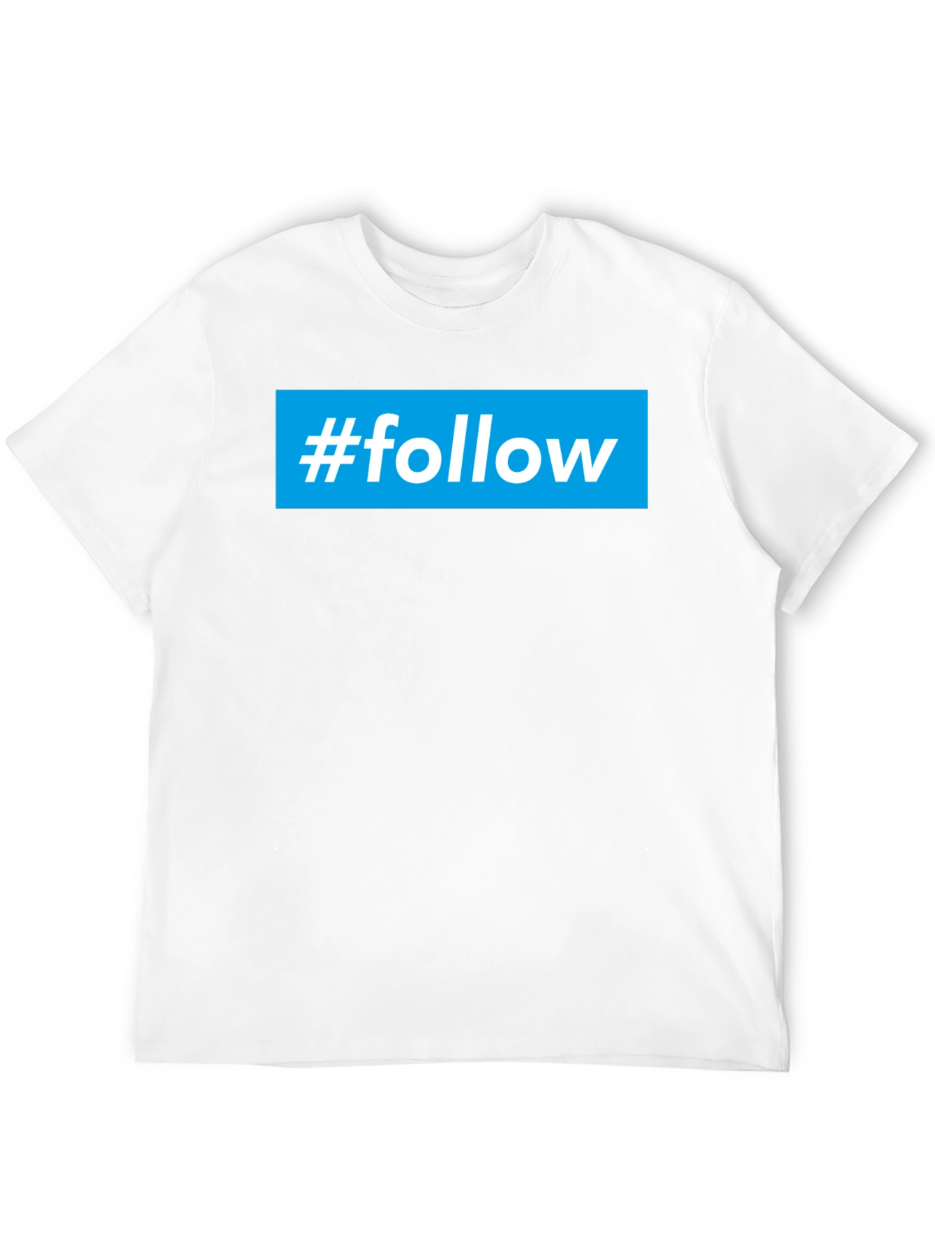 Camiseta Negra #Follow para Redes Sociales