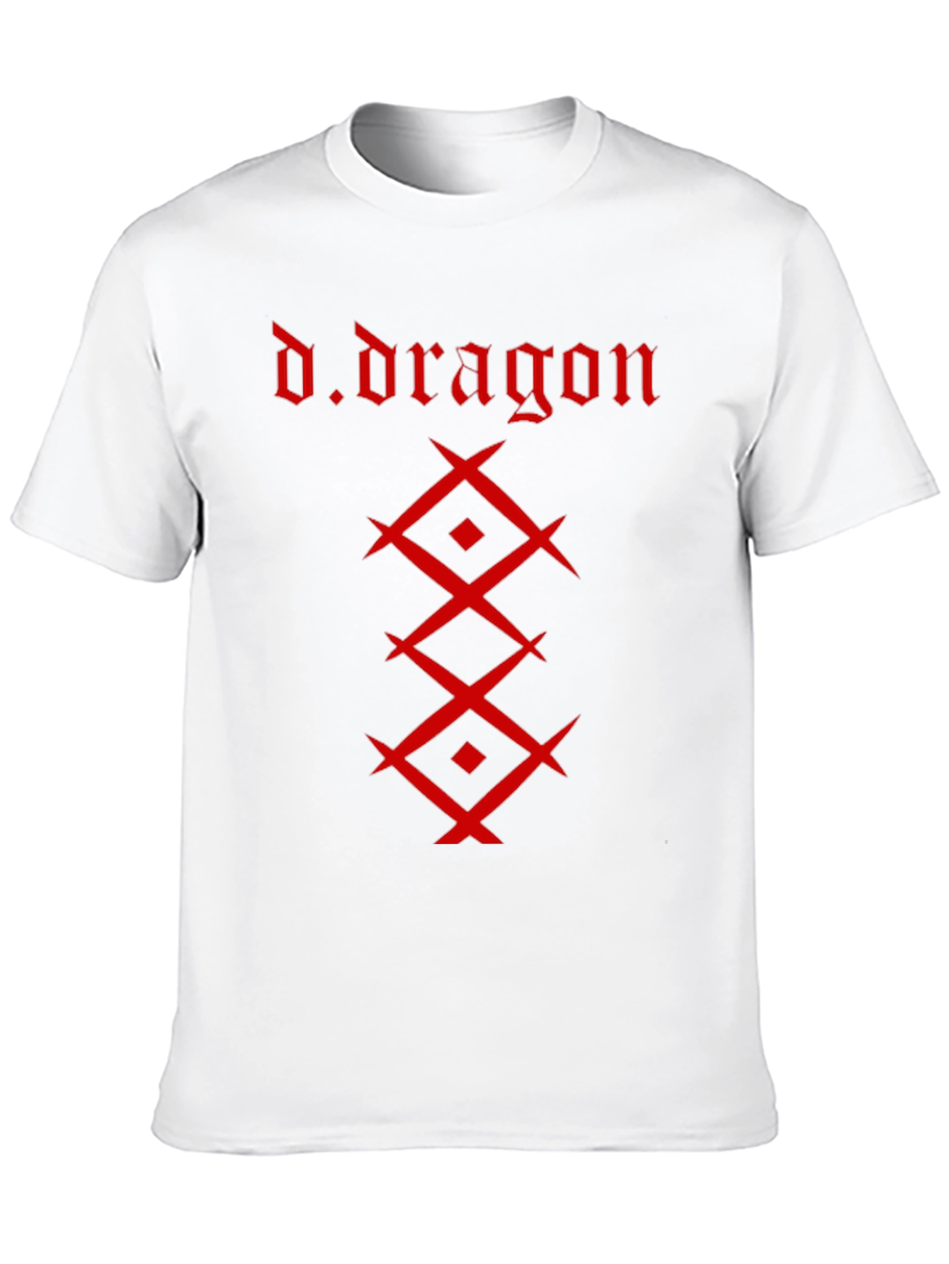Camiseta Negra Hombre - Diseño Dragón Rojo
