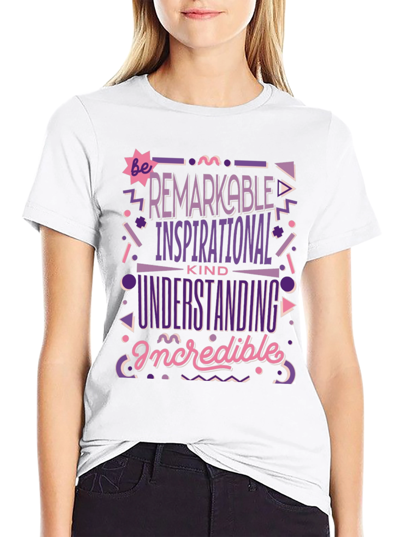 Camiseta Negra: Sé Extraordinario Inspirador y Comprensivo