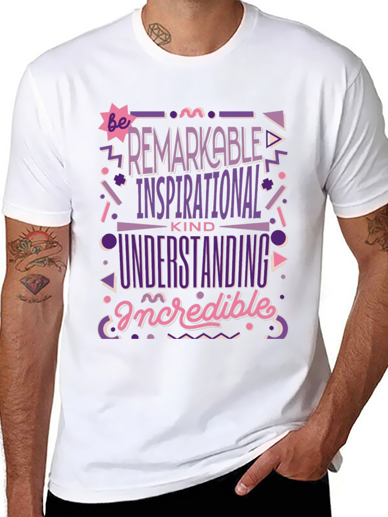 Camiseta Negra: Sé Extraordinario Inspirador y Comprensivo