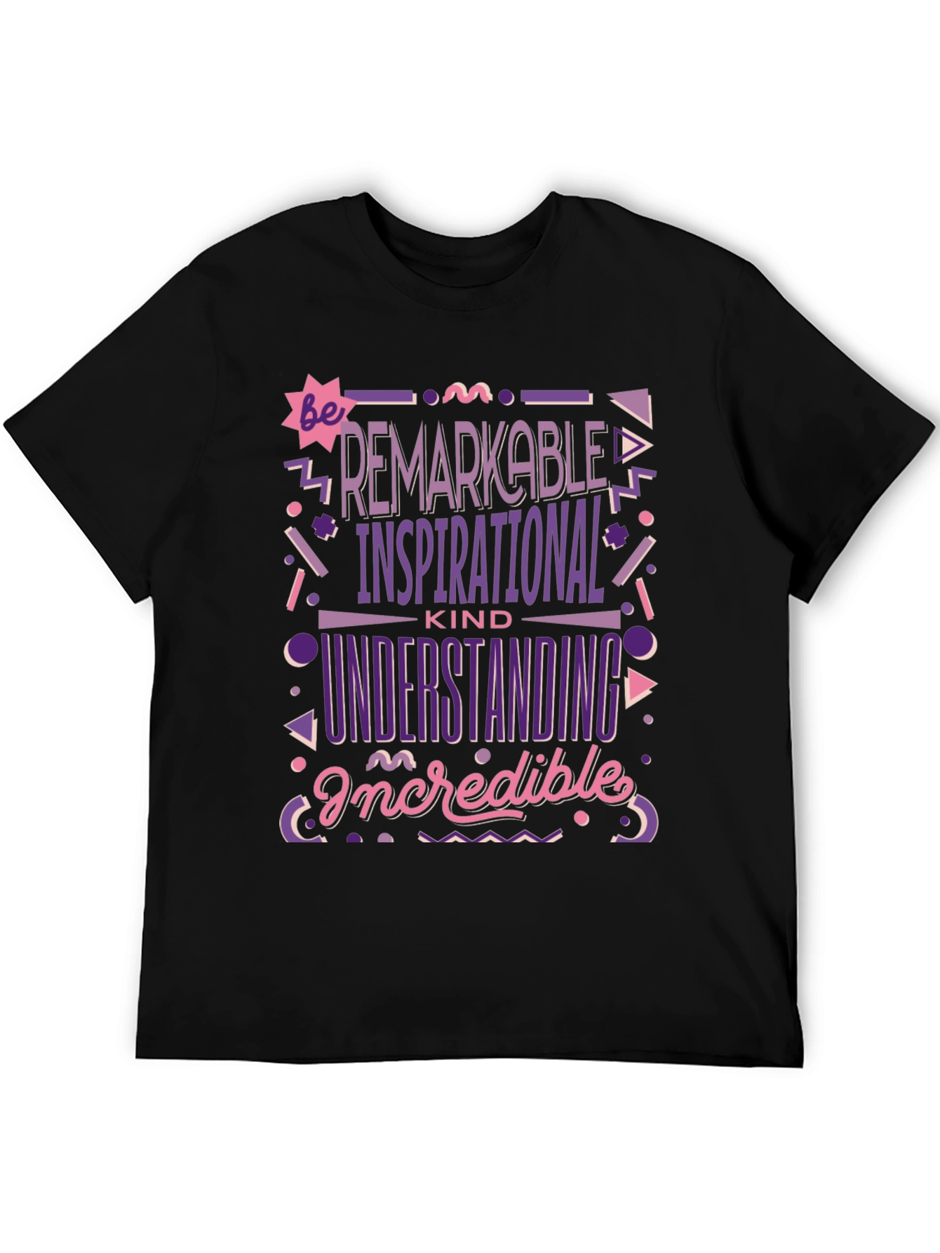 Camiseta Negra: Sé Extraordinario Inspirador y Comprensivo