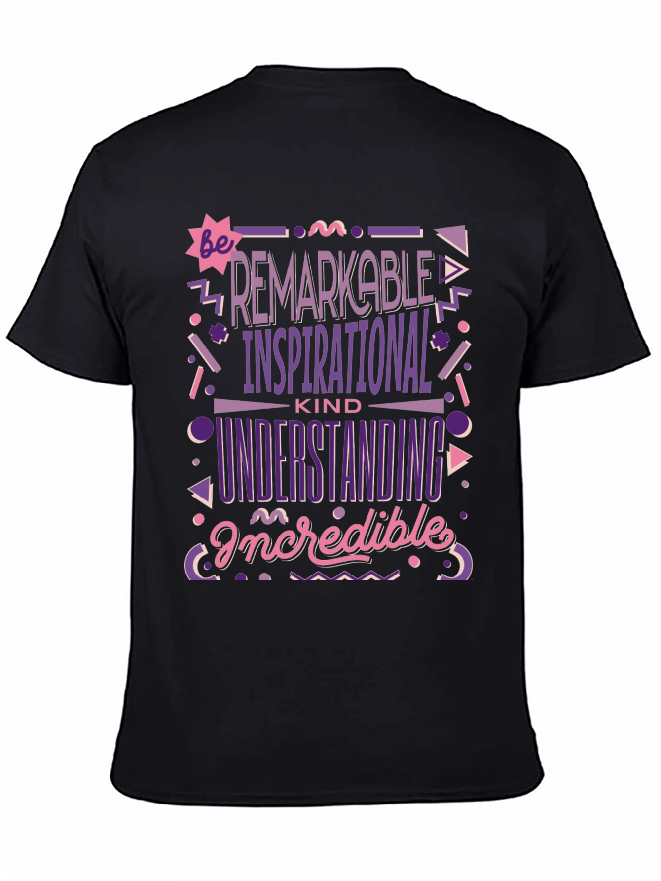 Camiseta Negra: Sé Extraordinario Inspirador y Comprensivo