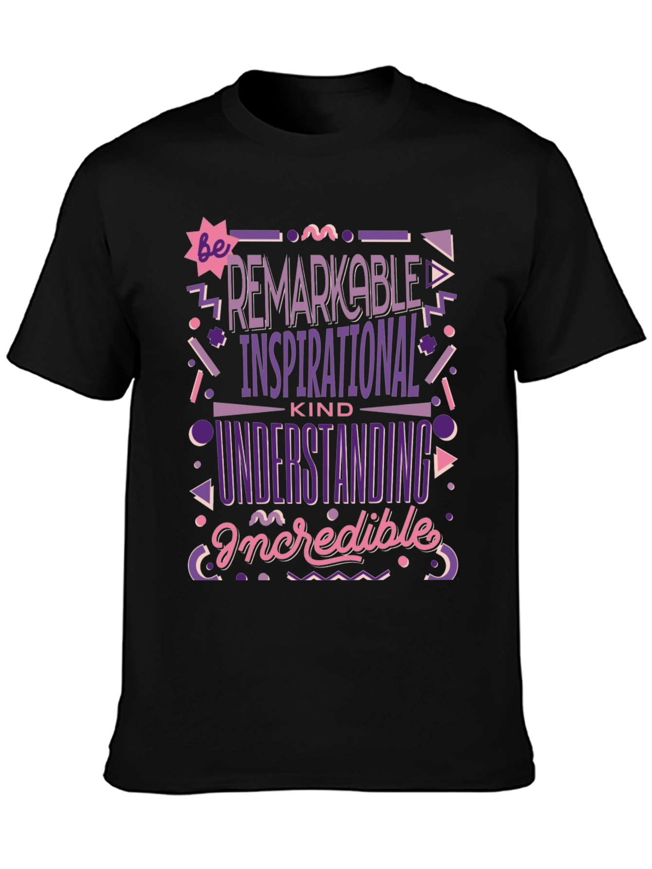 Camiseta Negra: Sé Extraordinario Inspirador y Comprensivo