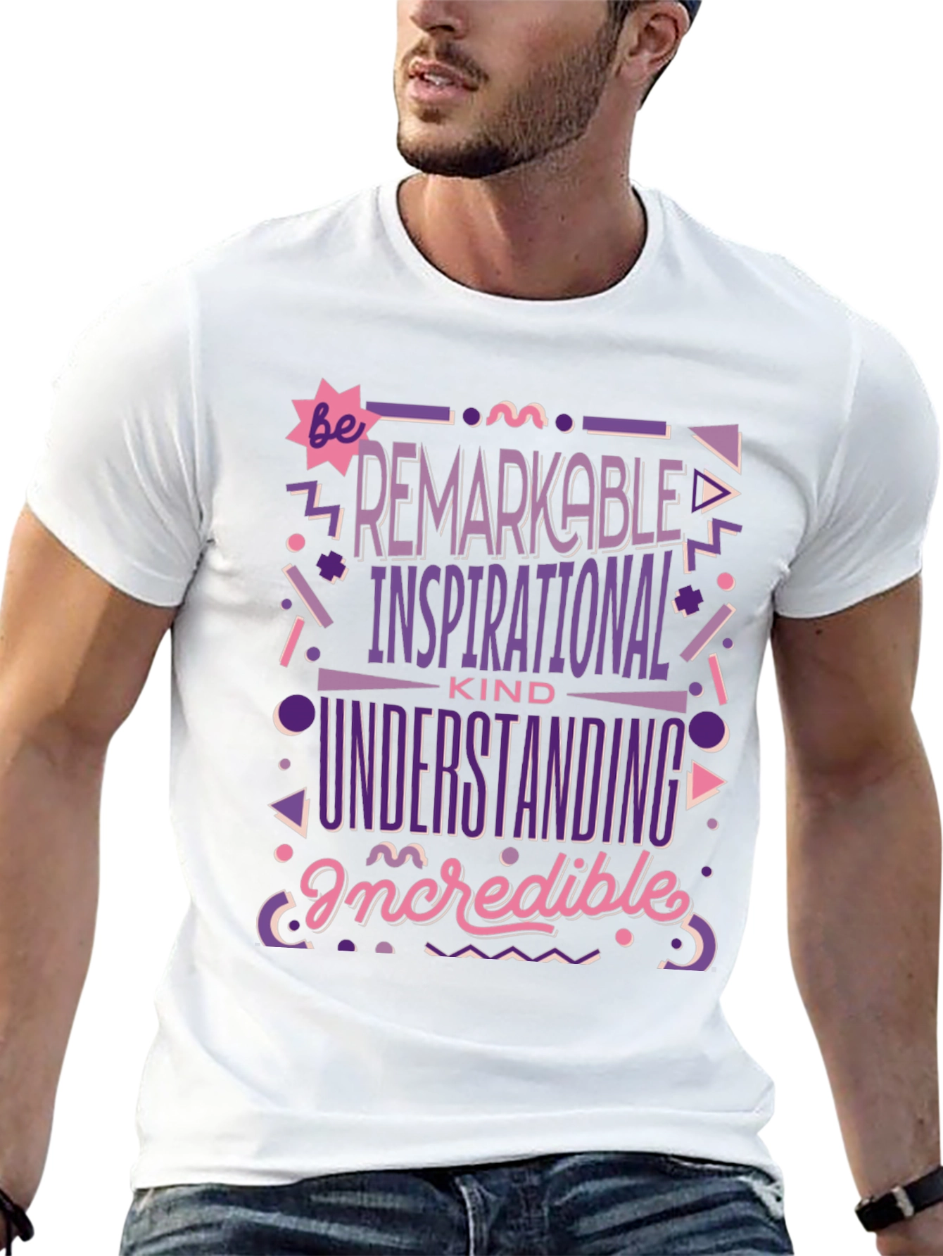 Camiseta Negra: Sé Extraordinario Inspirador y Comprensivo