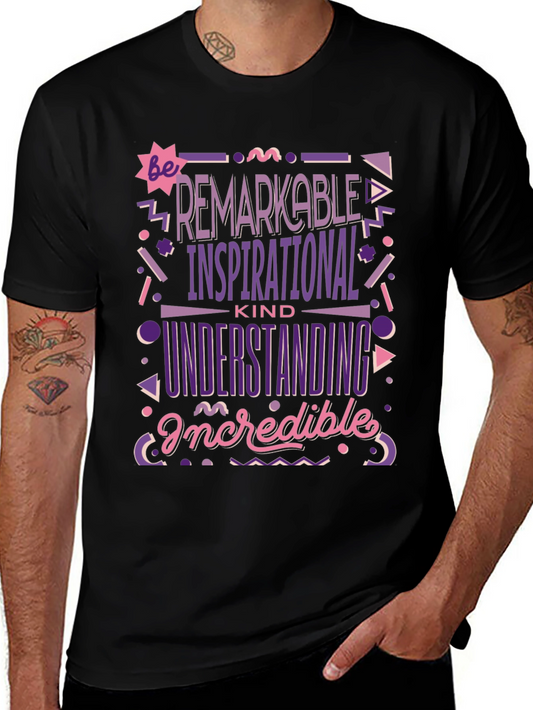 Camiseta Negra: Sé Extraordinario Inspirador y Comprensivo