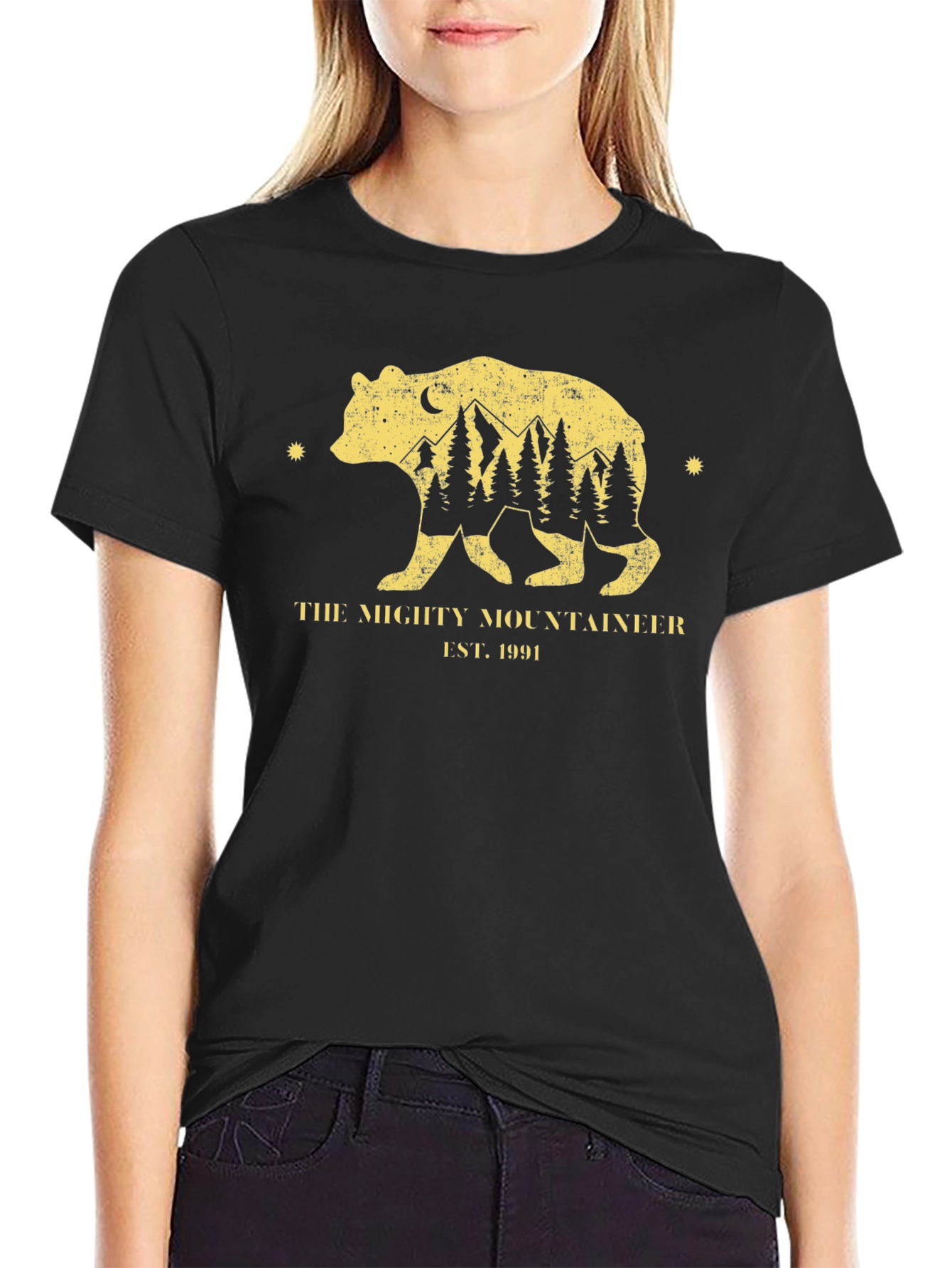 Camiseta Negra The Mighty Mountaineer