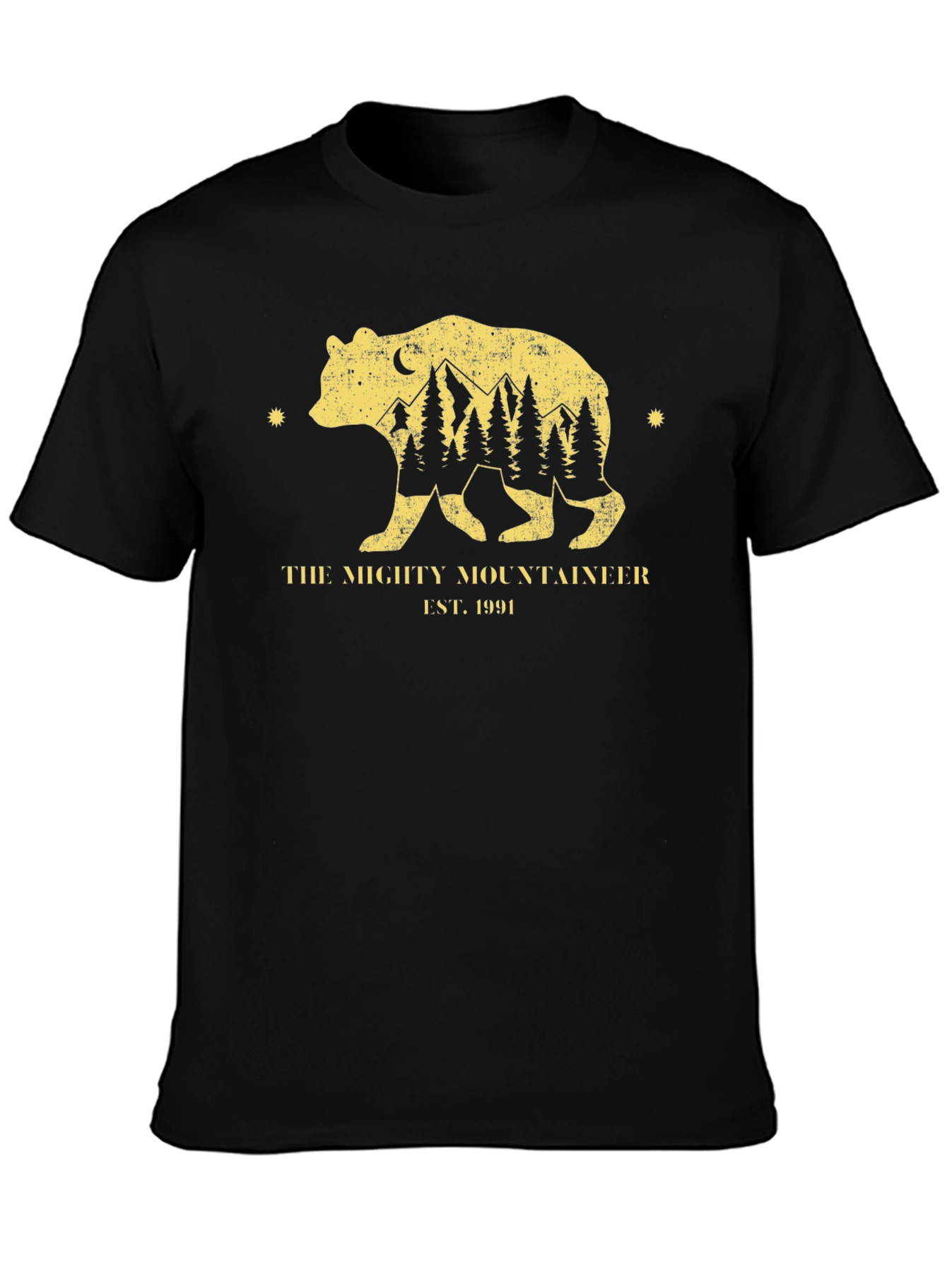 Camiseta Negra The Mighty Mountaineer